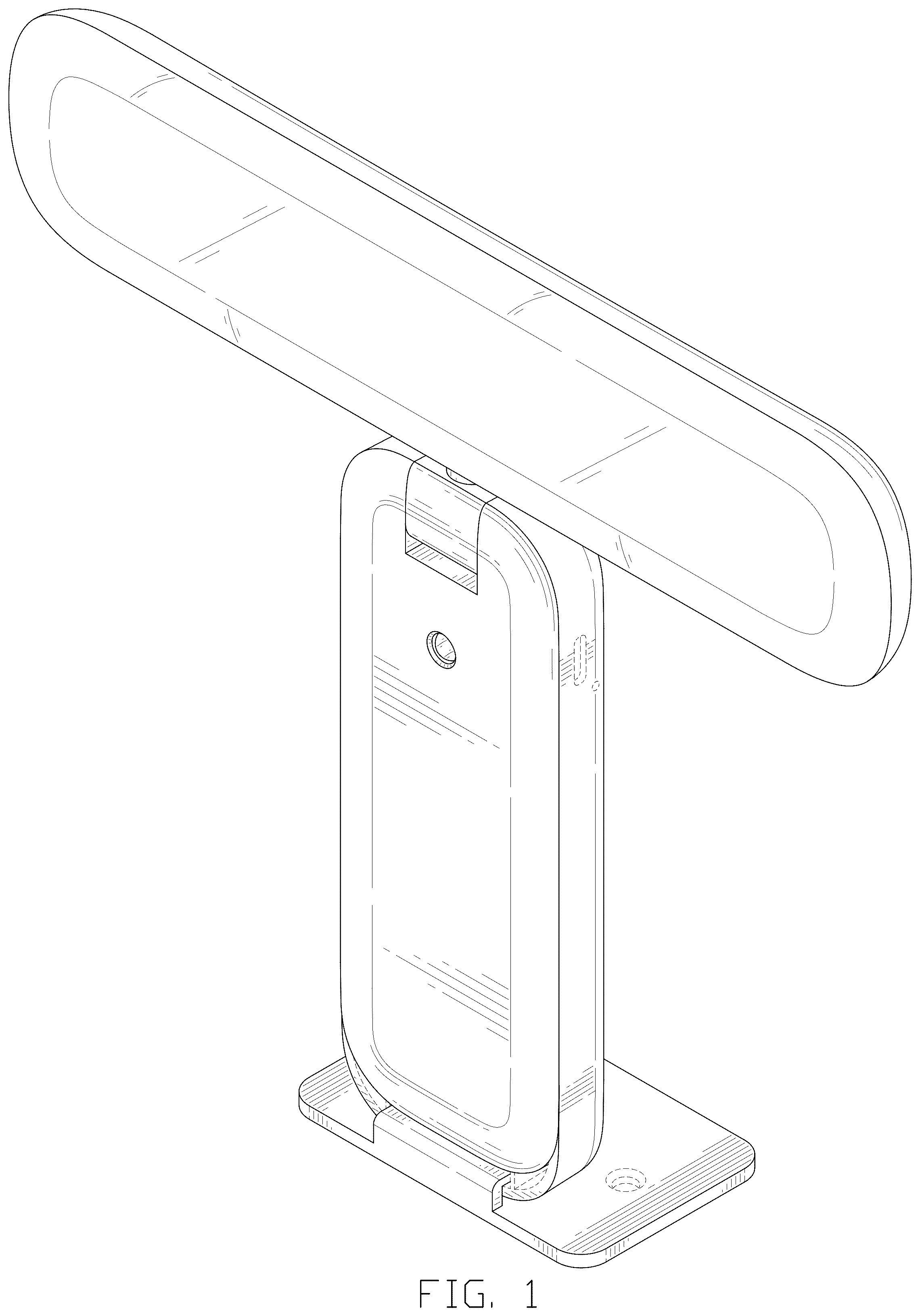 Patent USD1125657 Figure 1 – Wall lamp