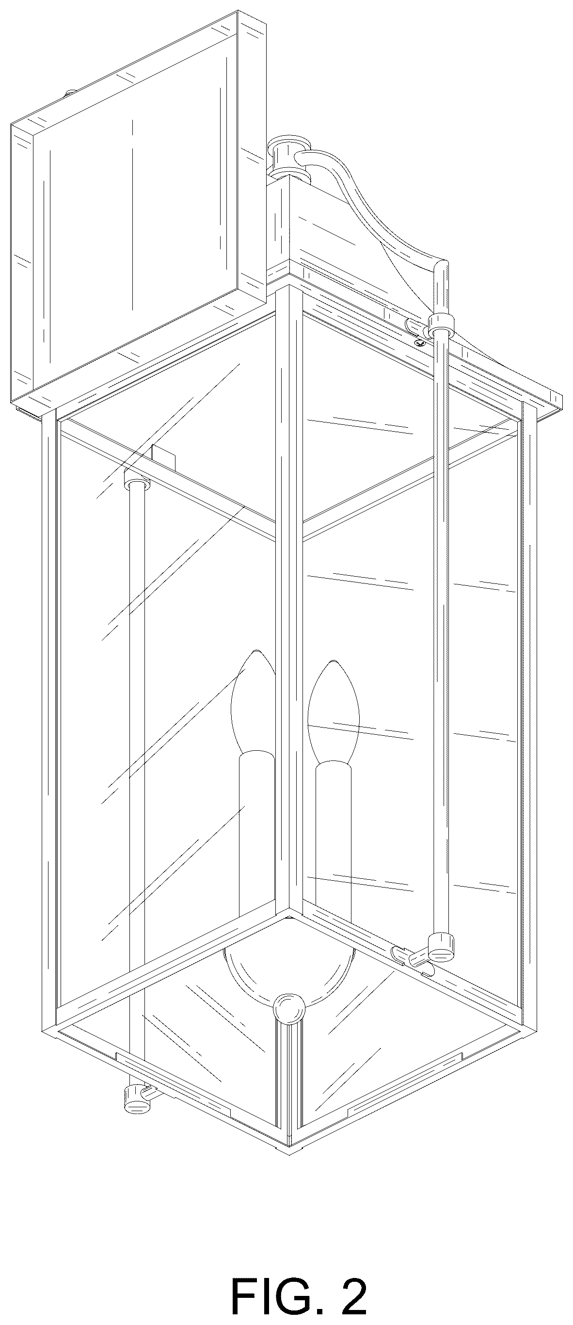 Patent USD1125658 Figure 2 – Outdoor wall light