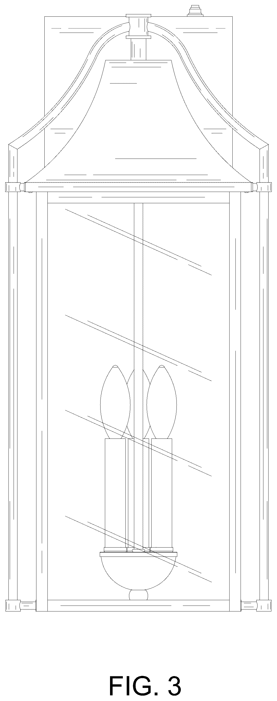 Patent USD1125658 Figure 3 – Outdoor wall light
