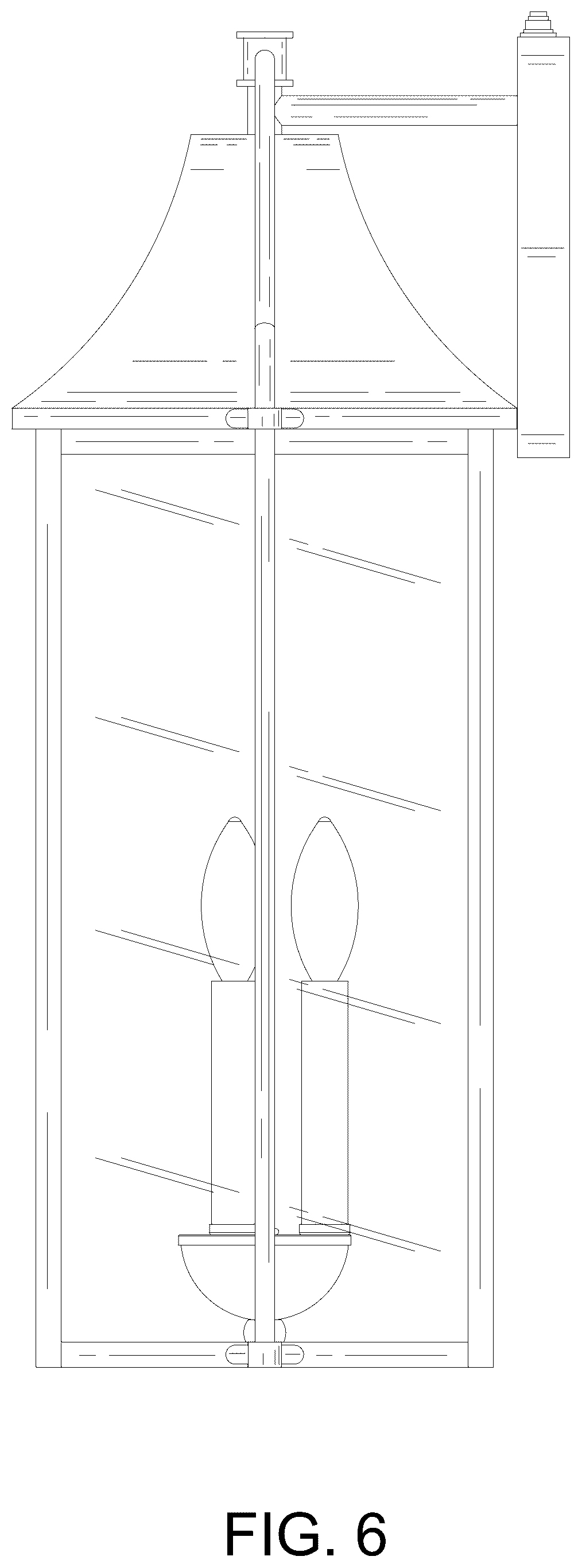 Patent USD1125658 Figure 6 – Outdoor wall light