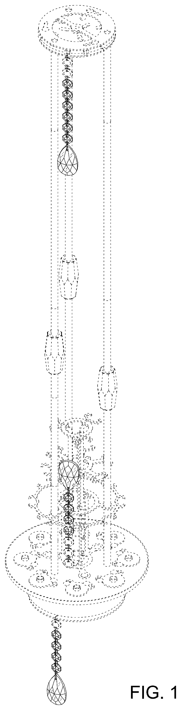 Patent USD1125659 Figure 1 – Lighting fixture