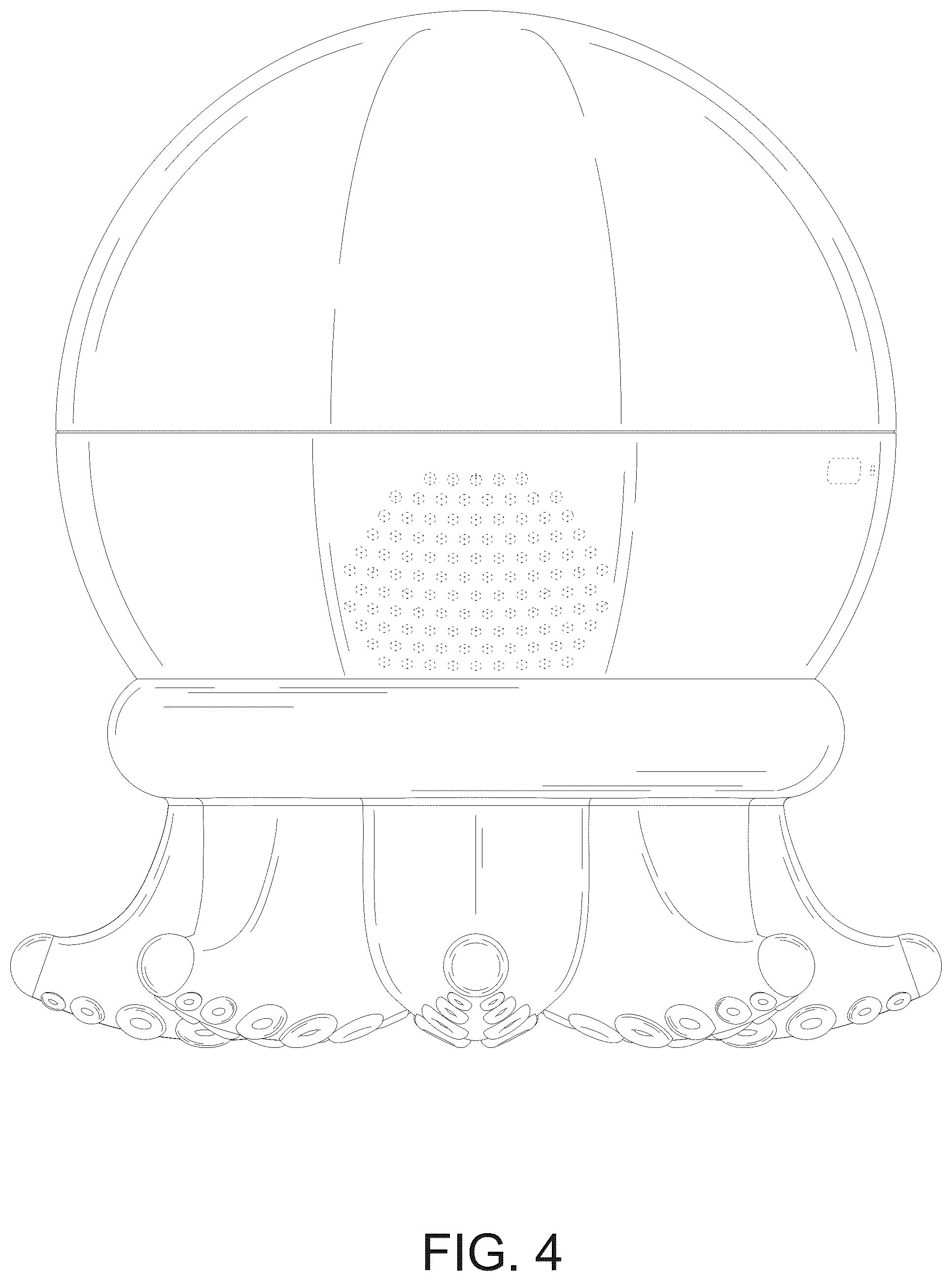 Patent USD1125660 Figure 4 – Octopus shaped projection lamp