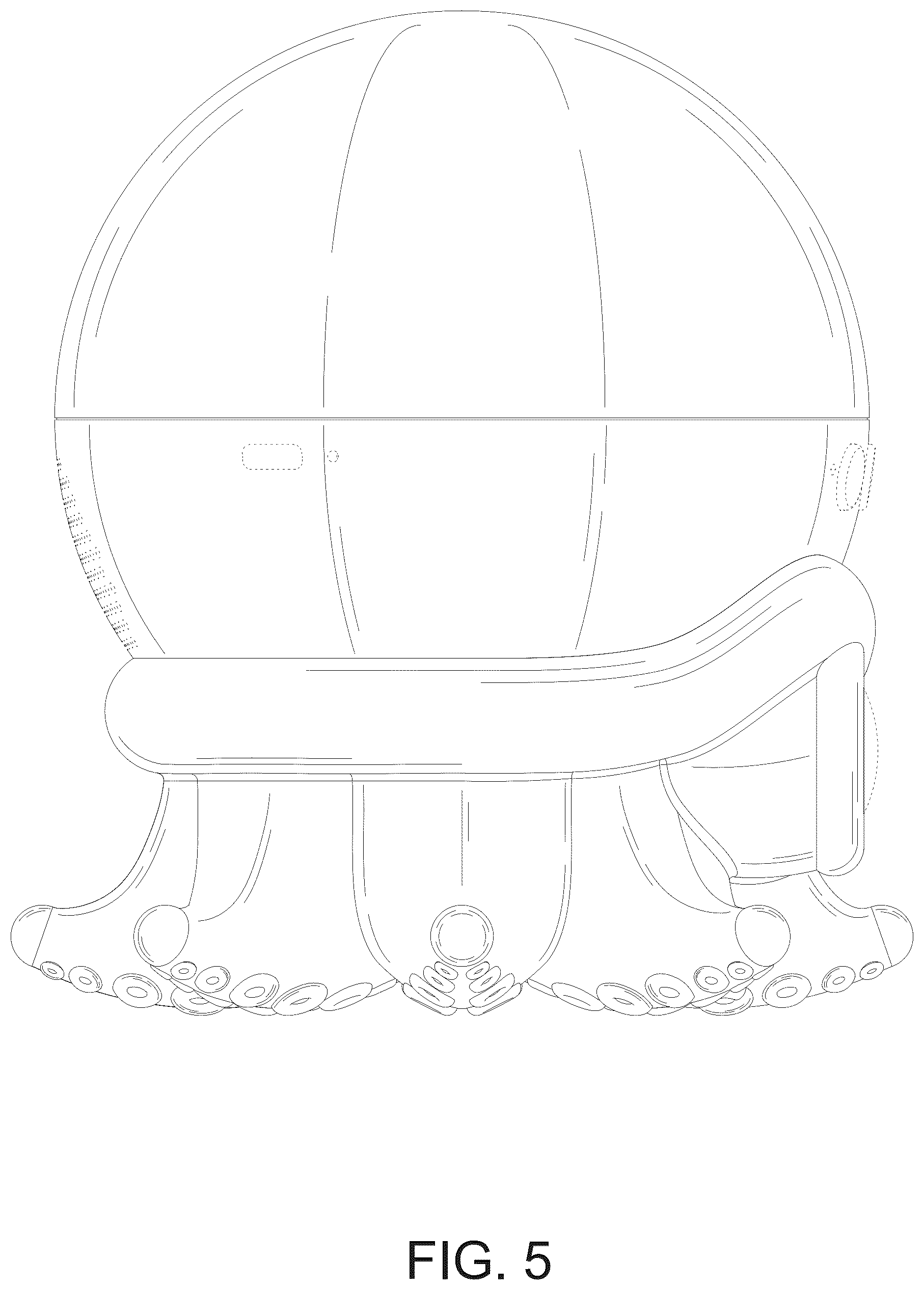 Patent USD1125660 Figure 5 – Octopus shaped projection lamp