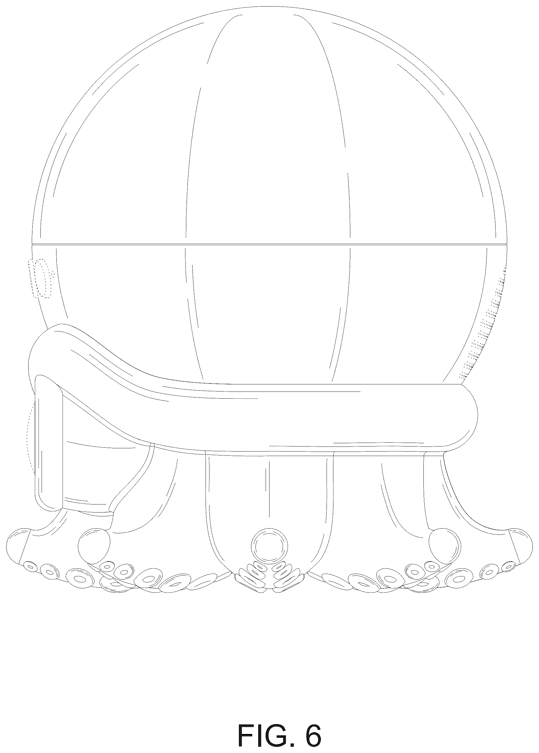 Patent USD1125660 Figure 6 – Octopus shaped projection lamp