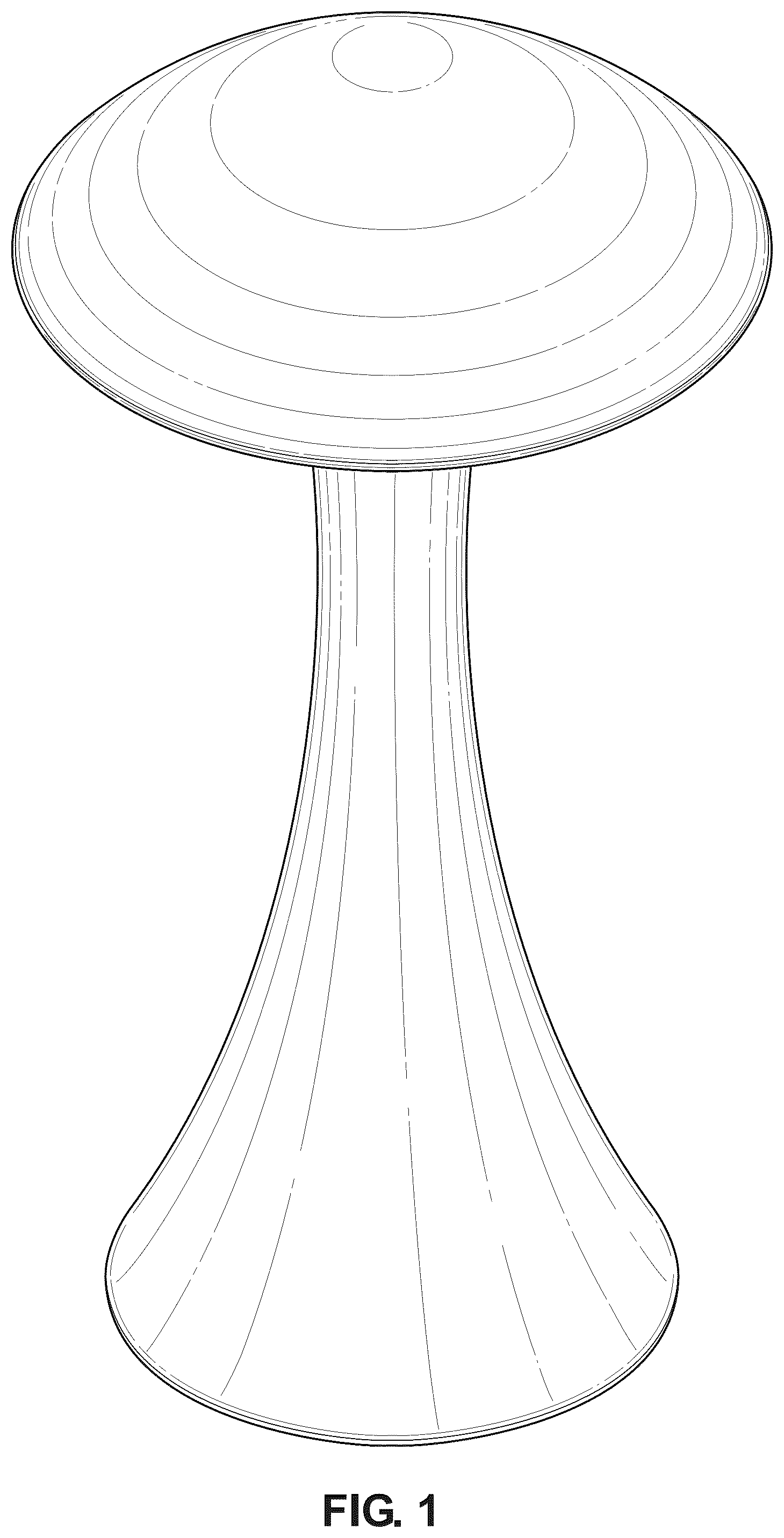 Patent USD1125662 Figure 1 – Table lamp