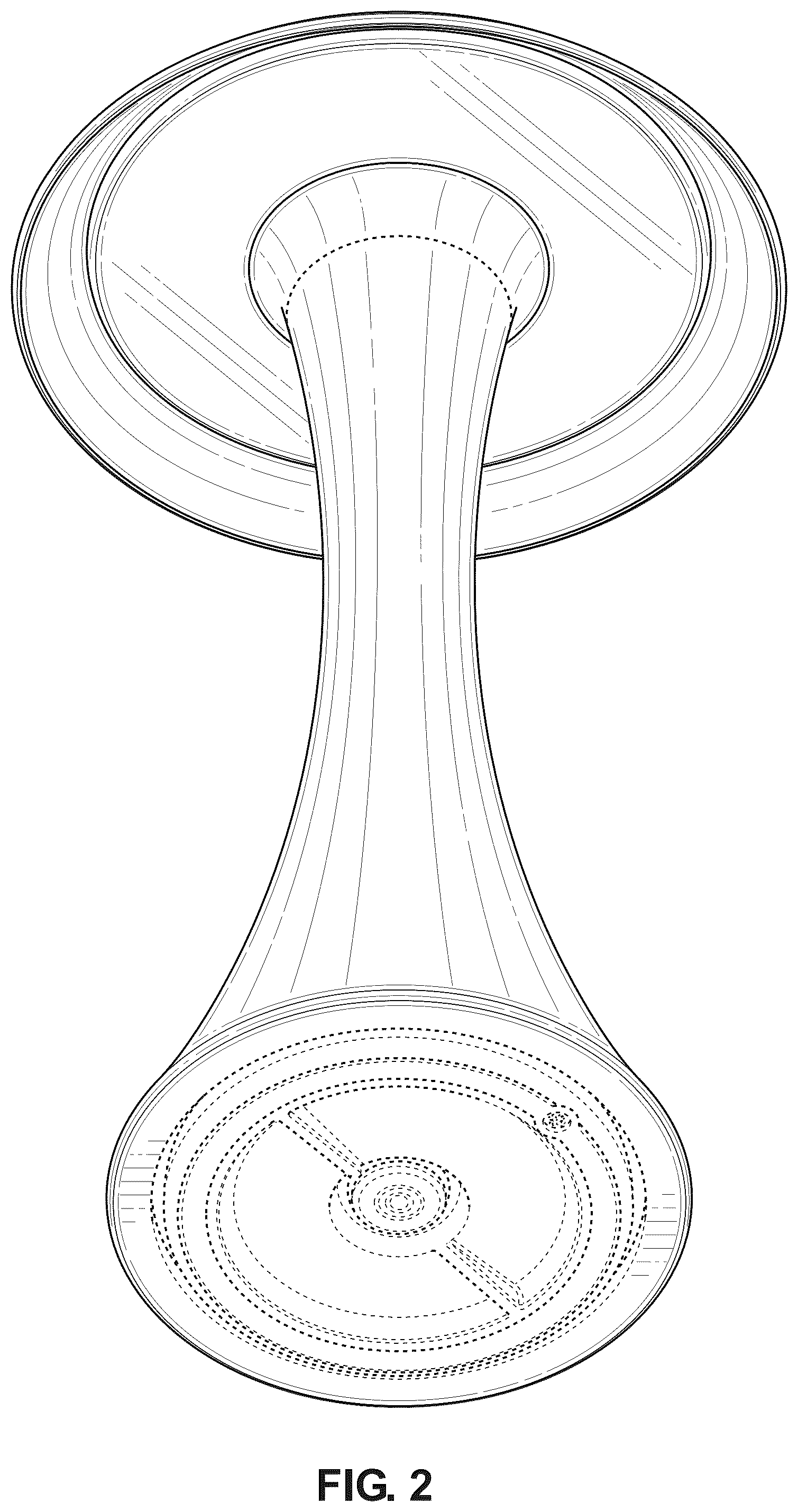 Patent USD1125662 Figure 2 – Table lamp