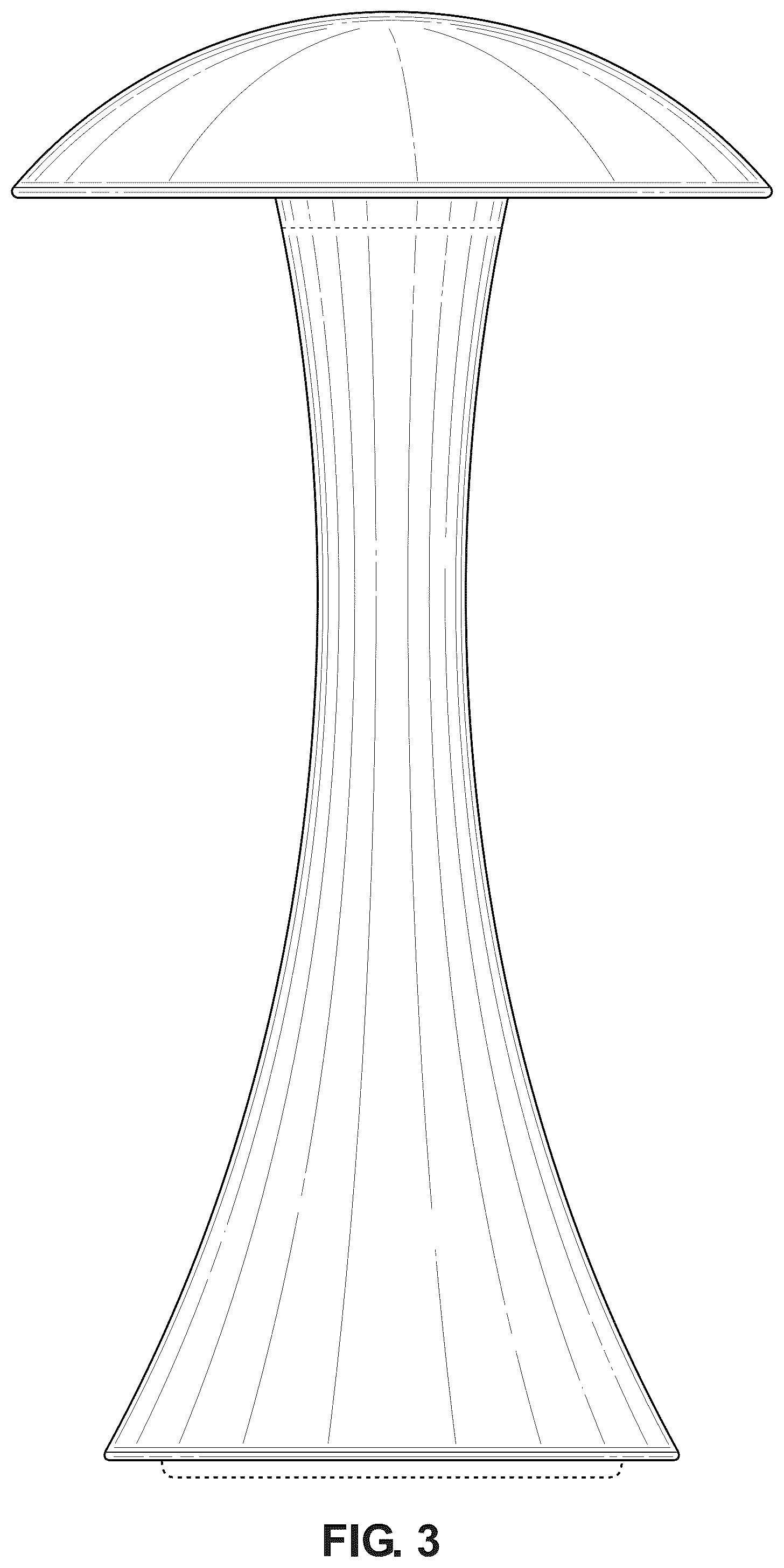 Patent USD1125662 Figure 3 – Table lamp