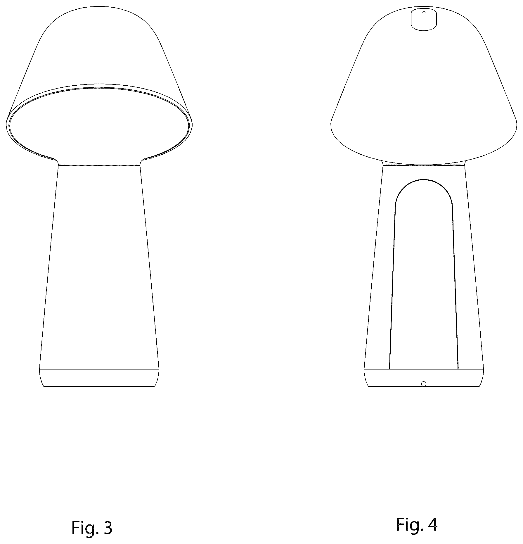 Patent USD1125664 Figure 2 – Table lamp