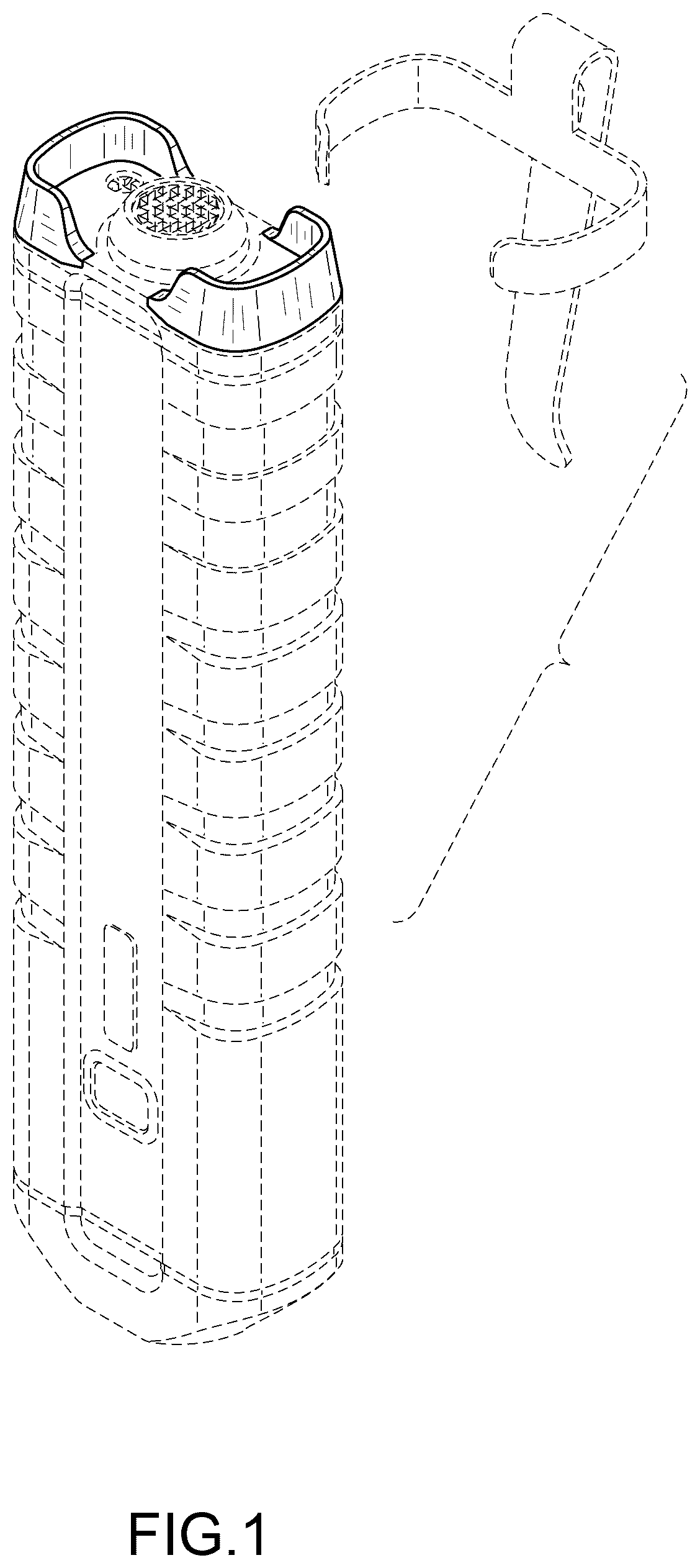 Patent USD1125666 Figure 1 – Flashlight assembly