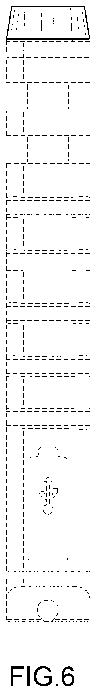 Patent USD1125666 Figure 6 – Flashlight assembly
