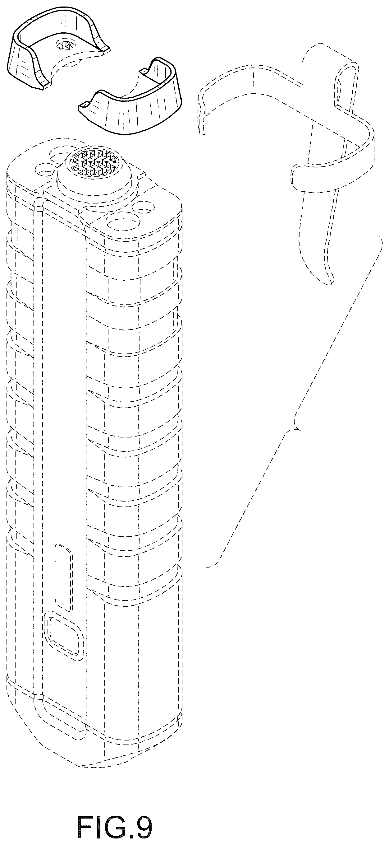 Patent USD1125666 Figure 8 – Flashlight assembly
