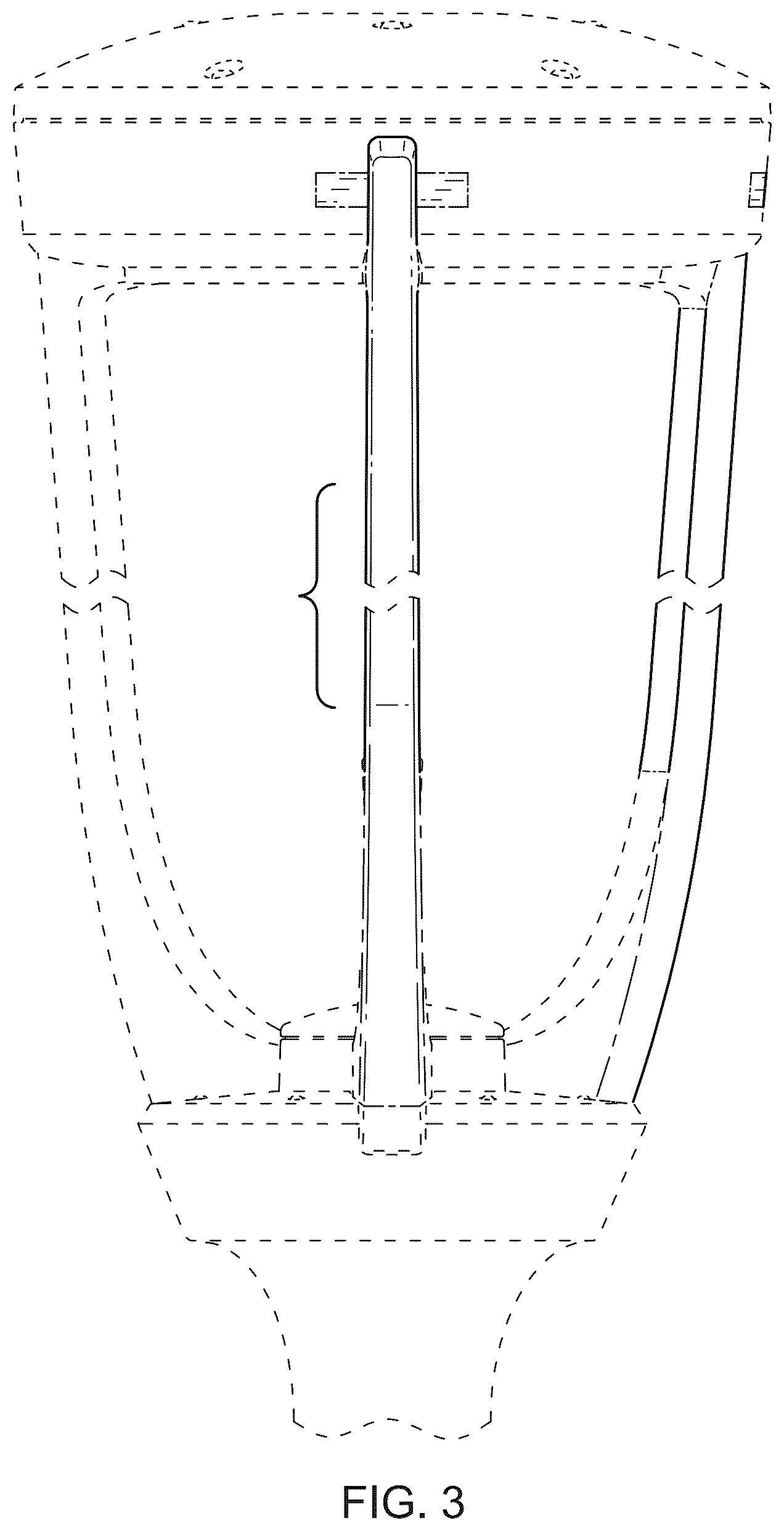 Patent USD1125668 Figure 3 – Lighting fixture