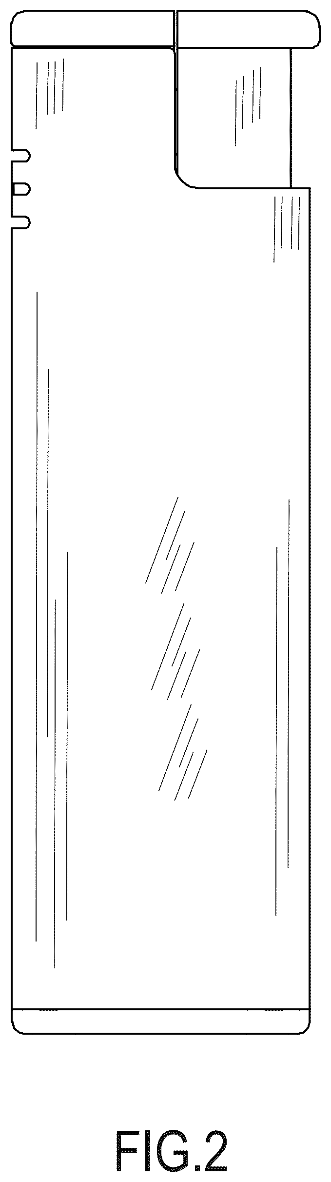Patent USD1125669 Figure 2 – Lighter