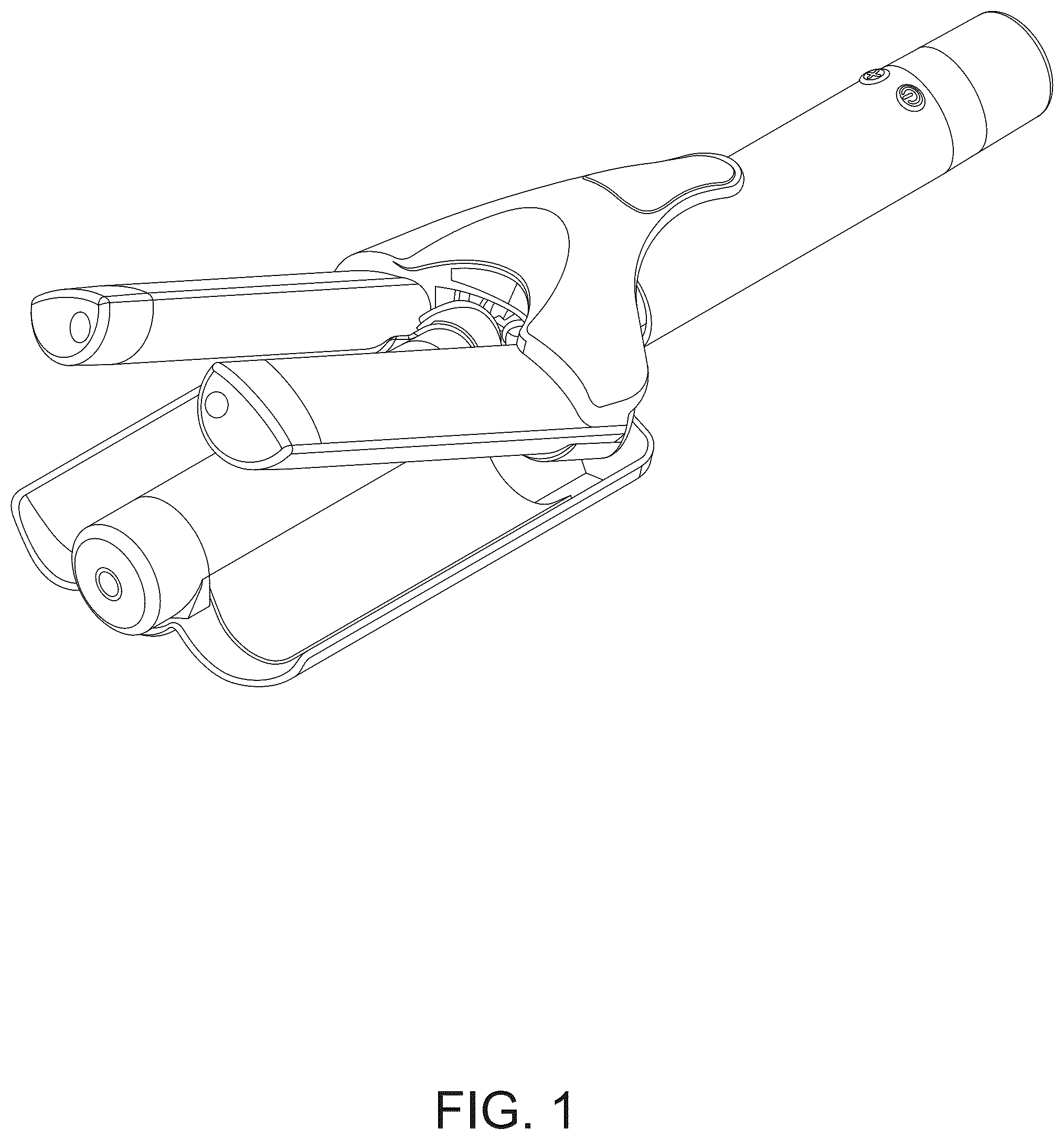 Patent USD1125683 Figure 1 – Hair waver