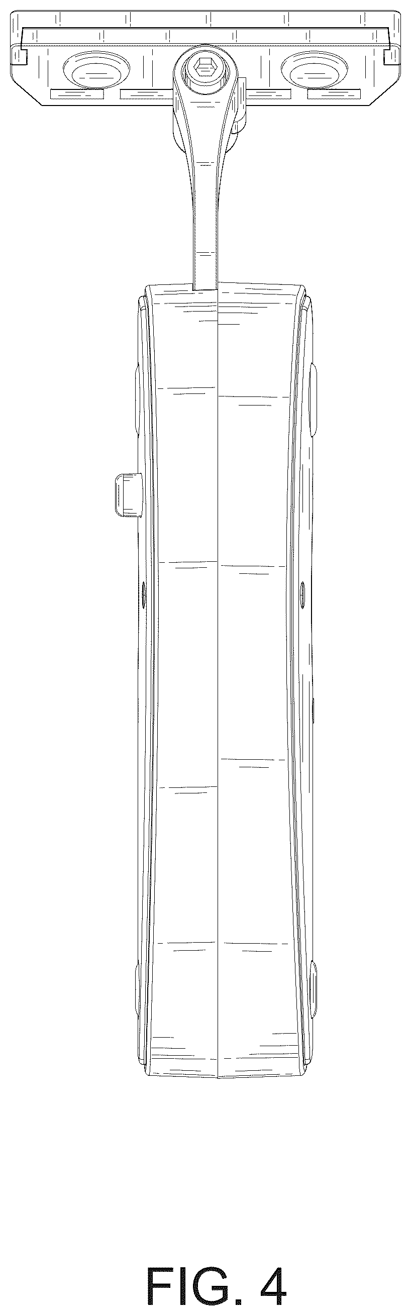 Patent USD1125686 Figure 4 – Shaving razor