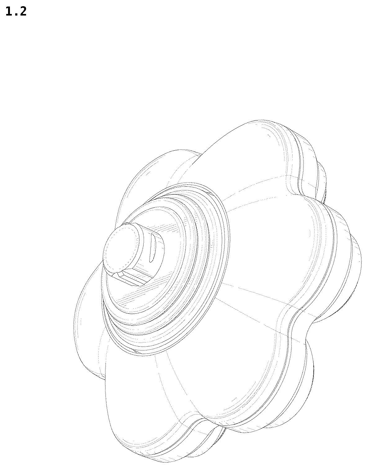 Patent USD1125687 Figure 2 – Electric shaver replacement head