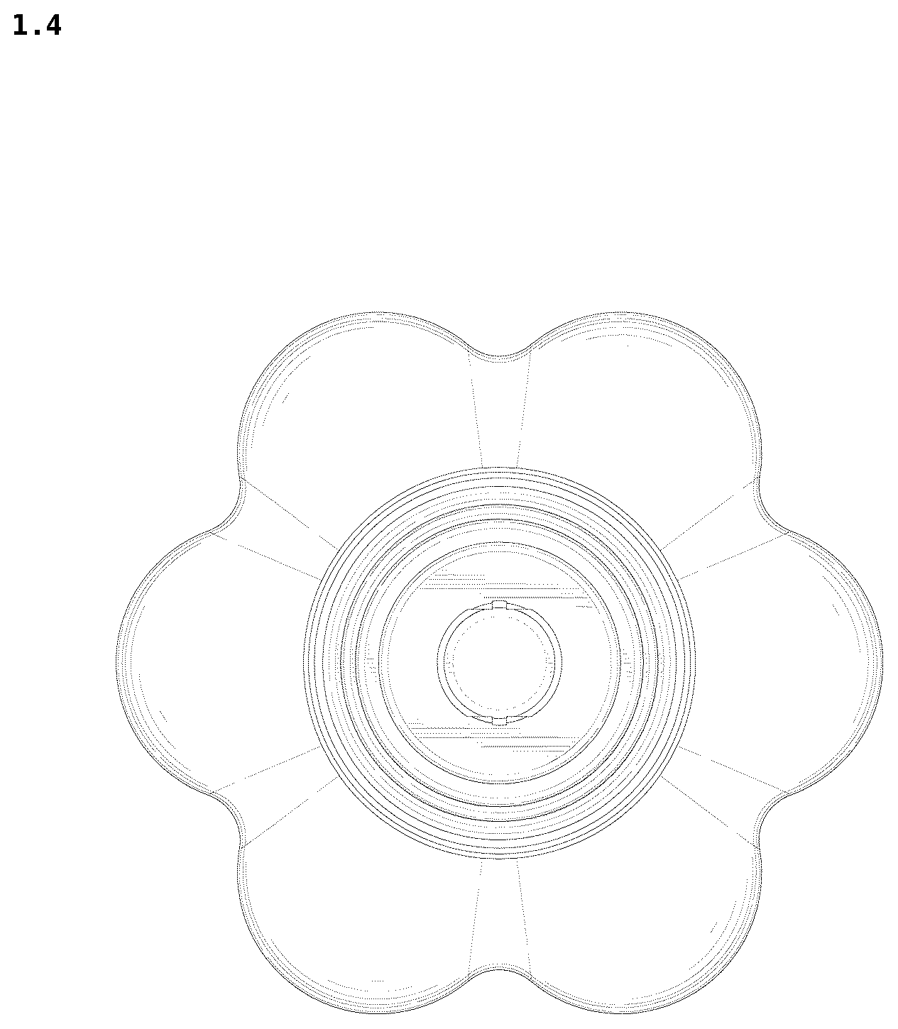 Patent USD1125687 Figure 4 – Electric shaver replacement head