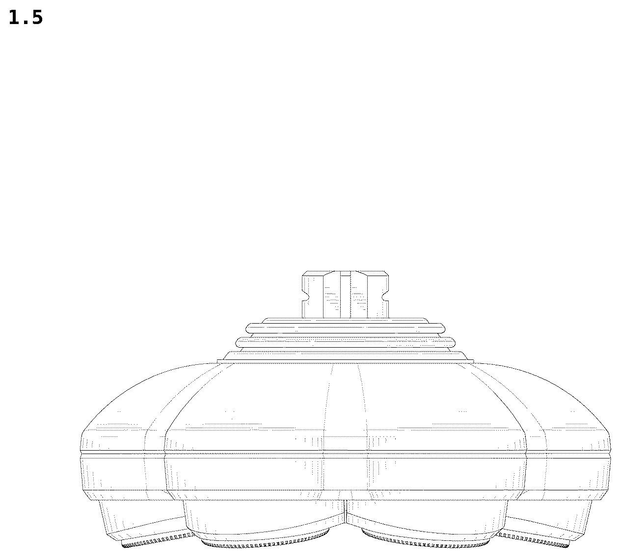 Patent USD1125687 Figure 5 – Electric shaver replacement head