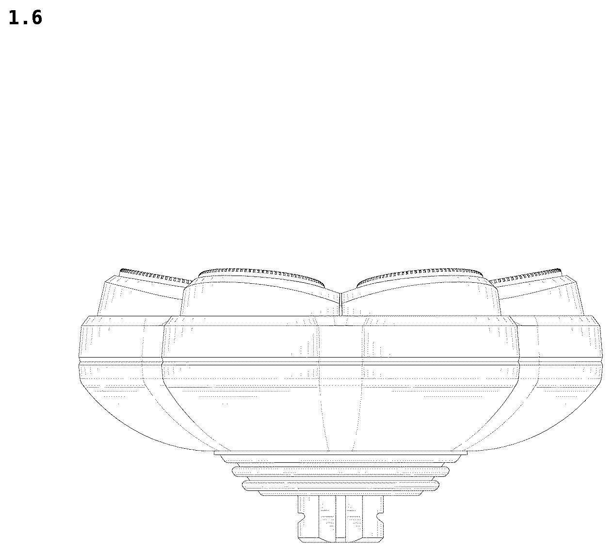 Patent USD1125687 Figure 6 – Electric shaver replacement head