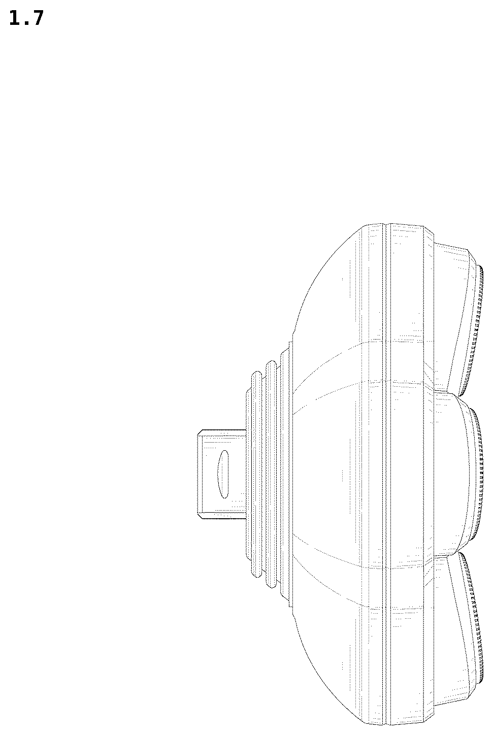 Patent USD1125687 Figure 7 – Electric shaver replacement head