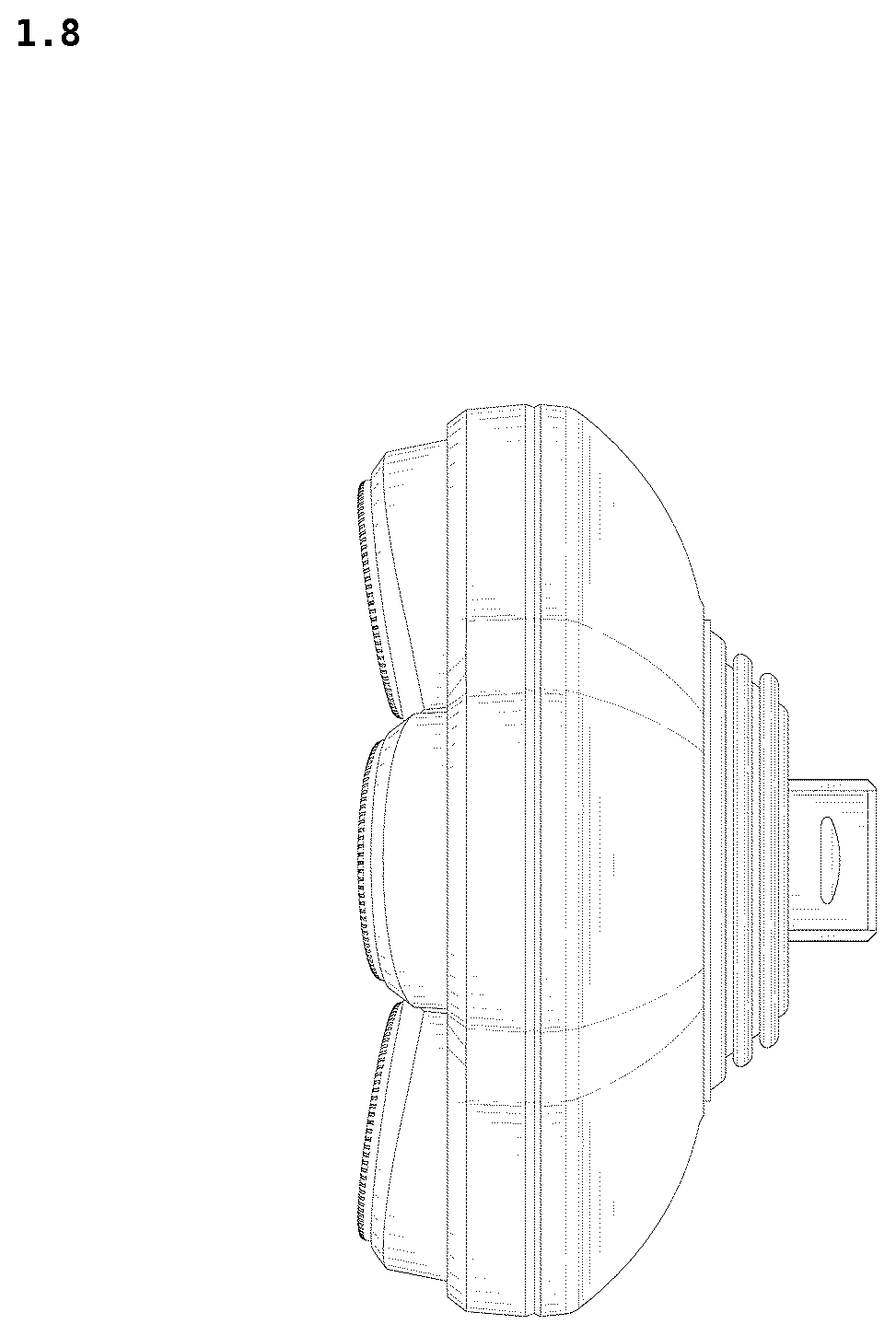 Patent USD1125687 Figure 8 – Electric shaver replacement head