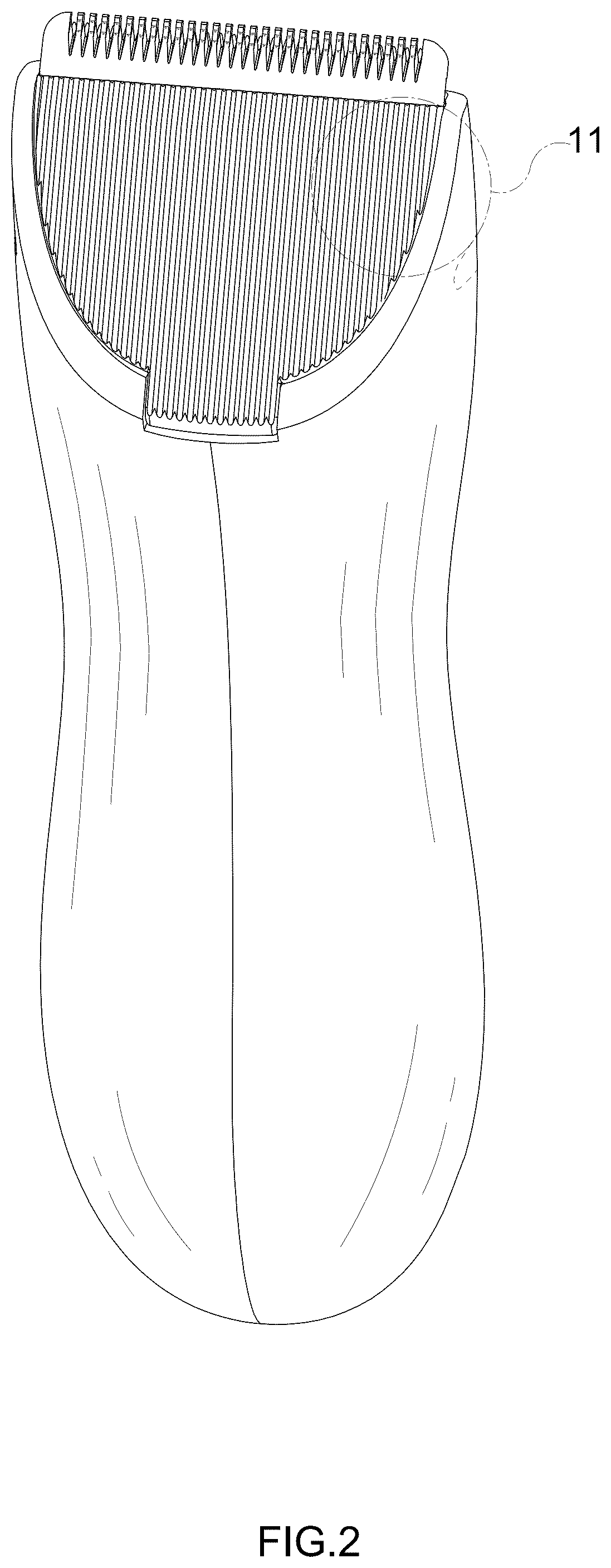 Patent USD1125691 Figure 2 – Hair clipper