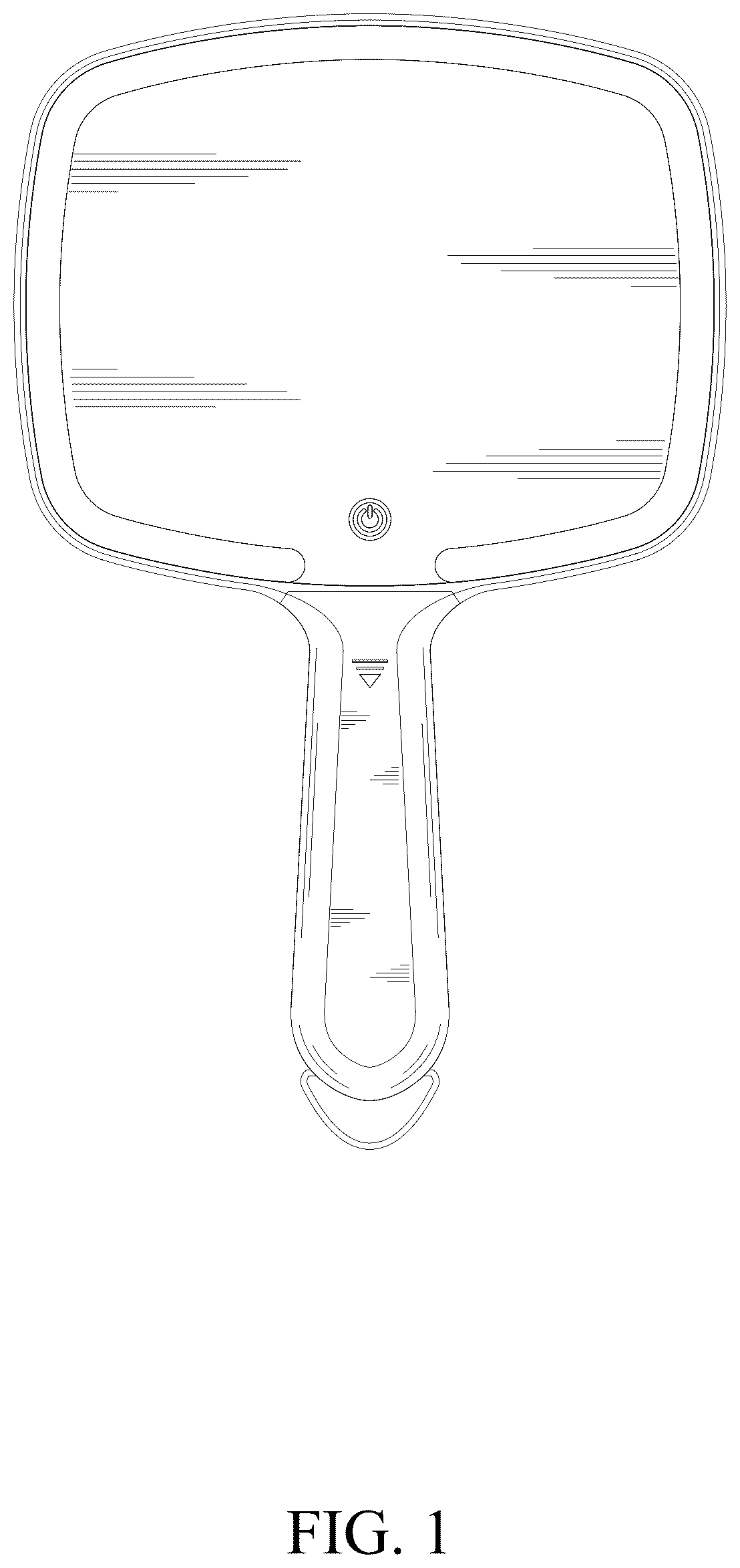 Patent USD1125695 Figure 1 – LED mirror