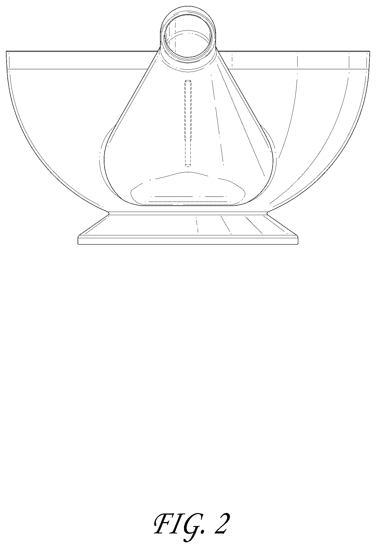 Patent USD1125696 Figure 2 – Bowl with spout