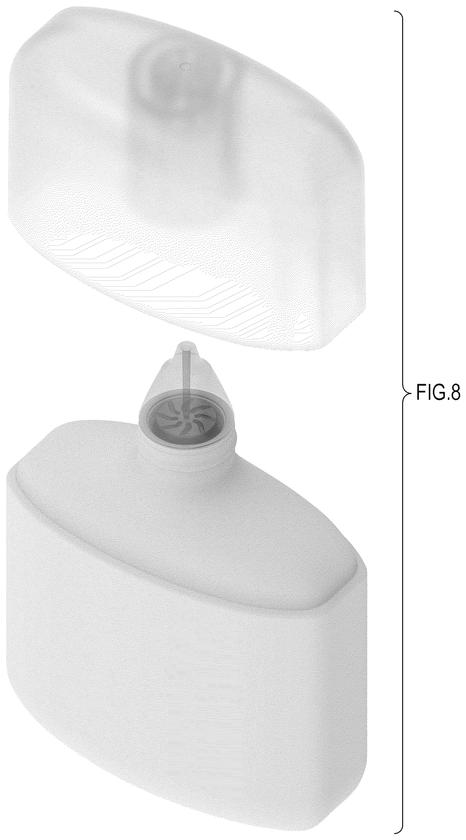Patent USD1125697 Figure 6 – Cosmetic bottle