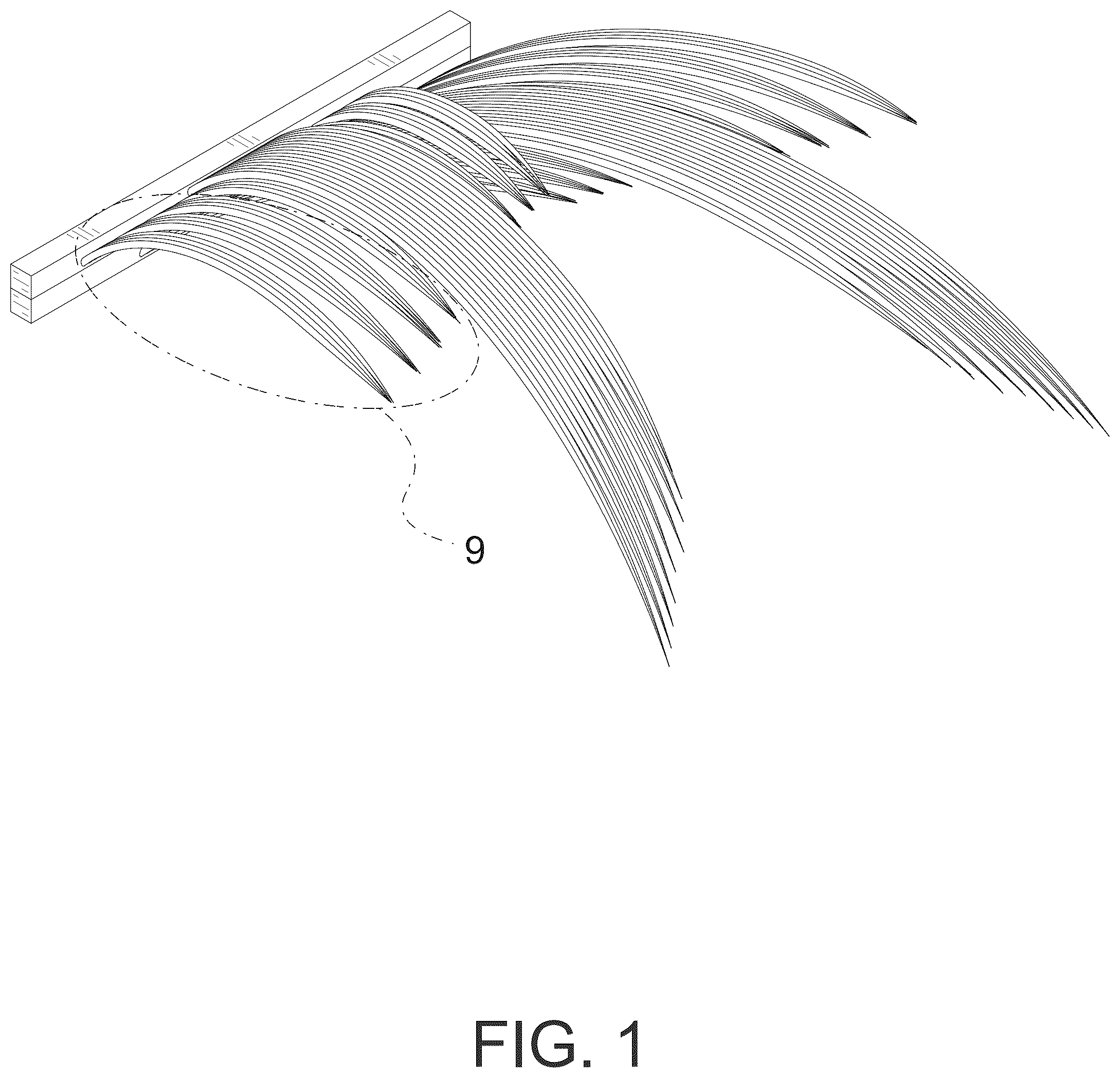 Patent USD1125703 Figure 1 – False eyelash