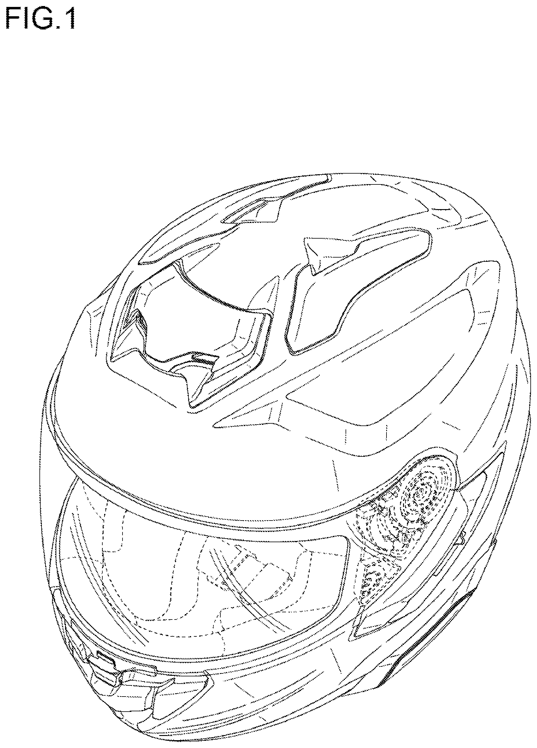 Patent USD1125705 Figure 1 – Helmet