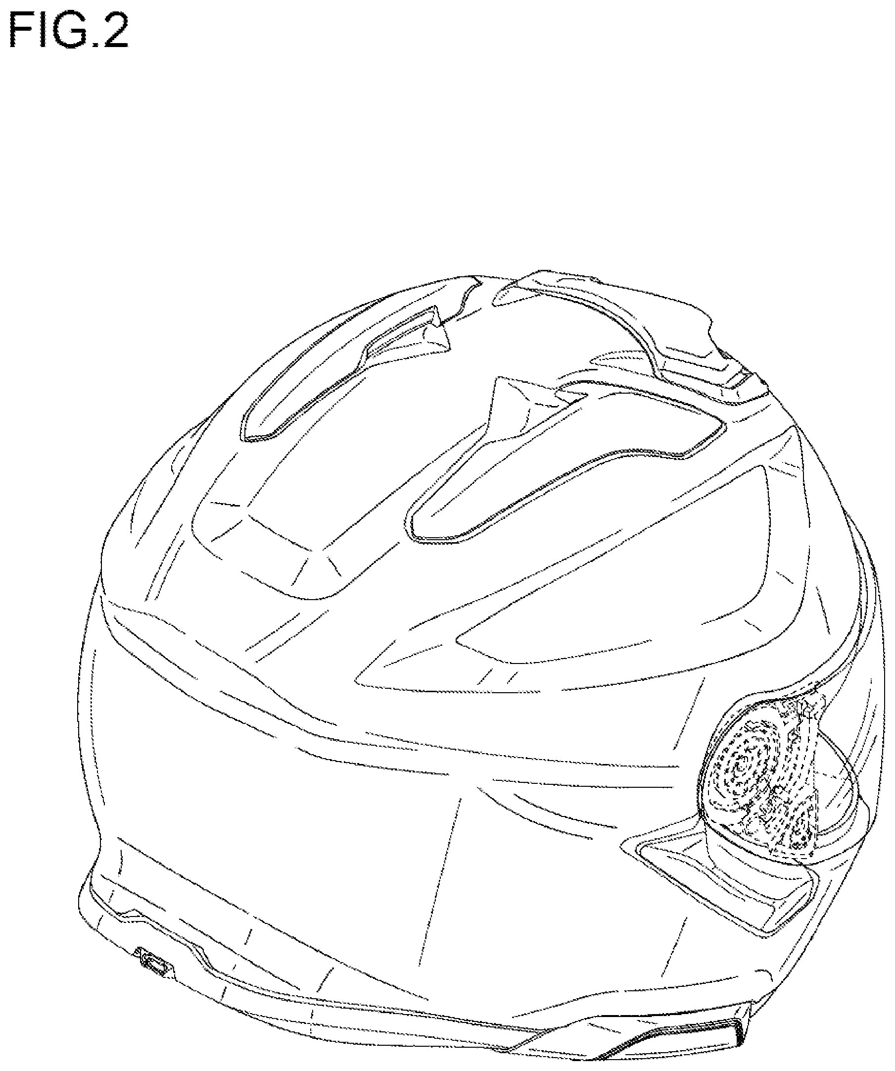 Patent USD1125705 Figure 2 – Helmet
