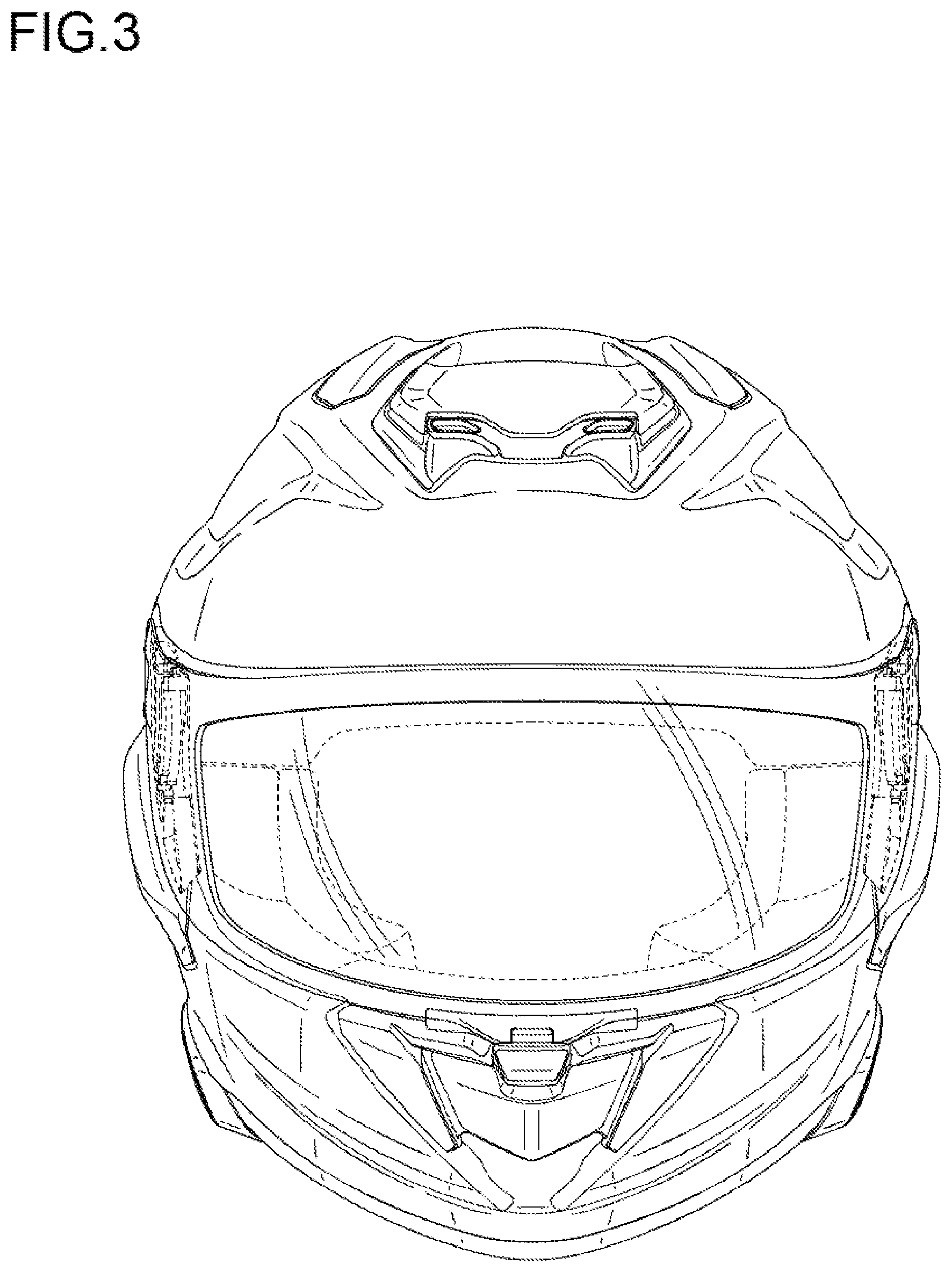 Patent USD1125705 Figure 3 – Helmet