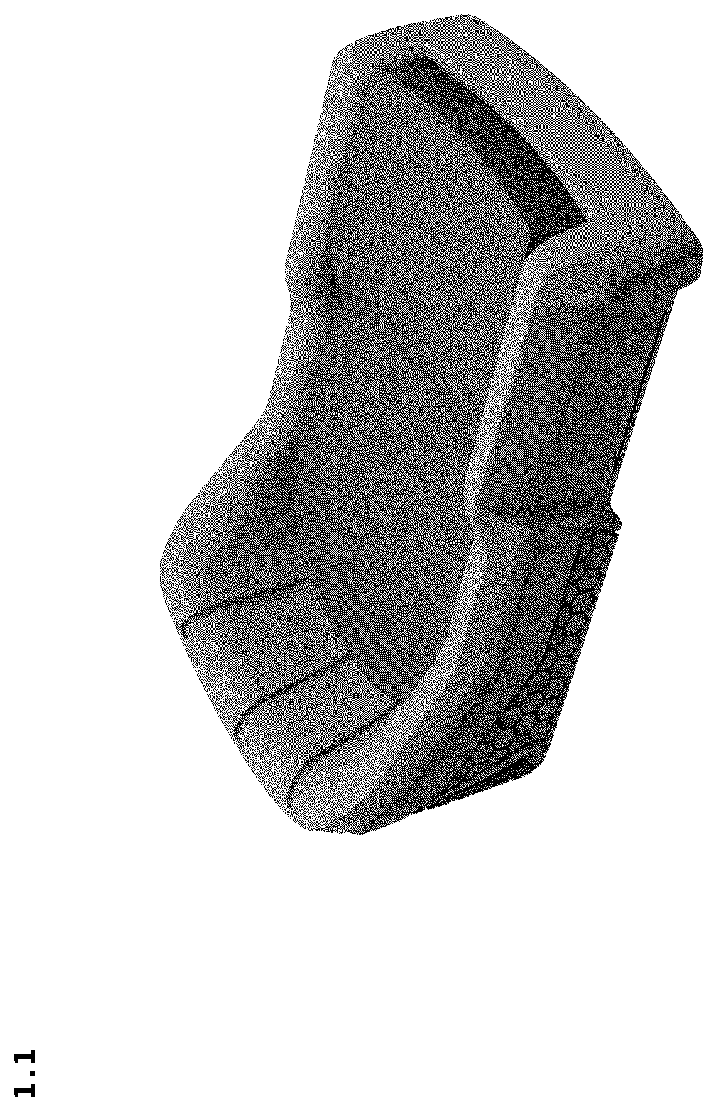 Patent USD1125707 Figure 1 – Knee pad