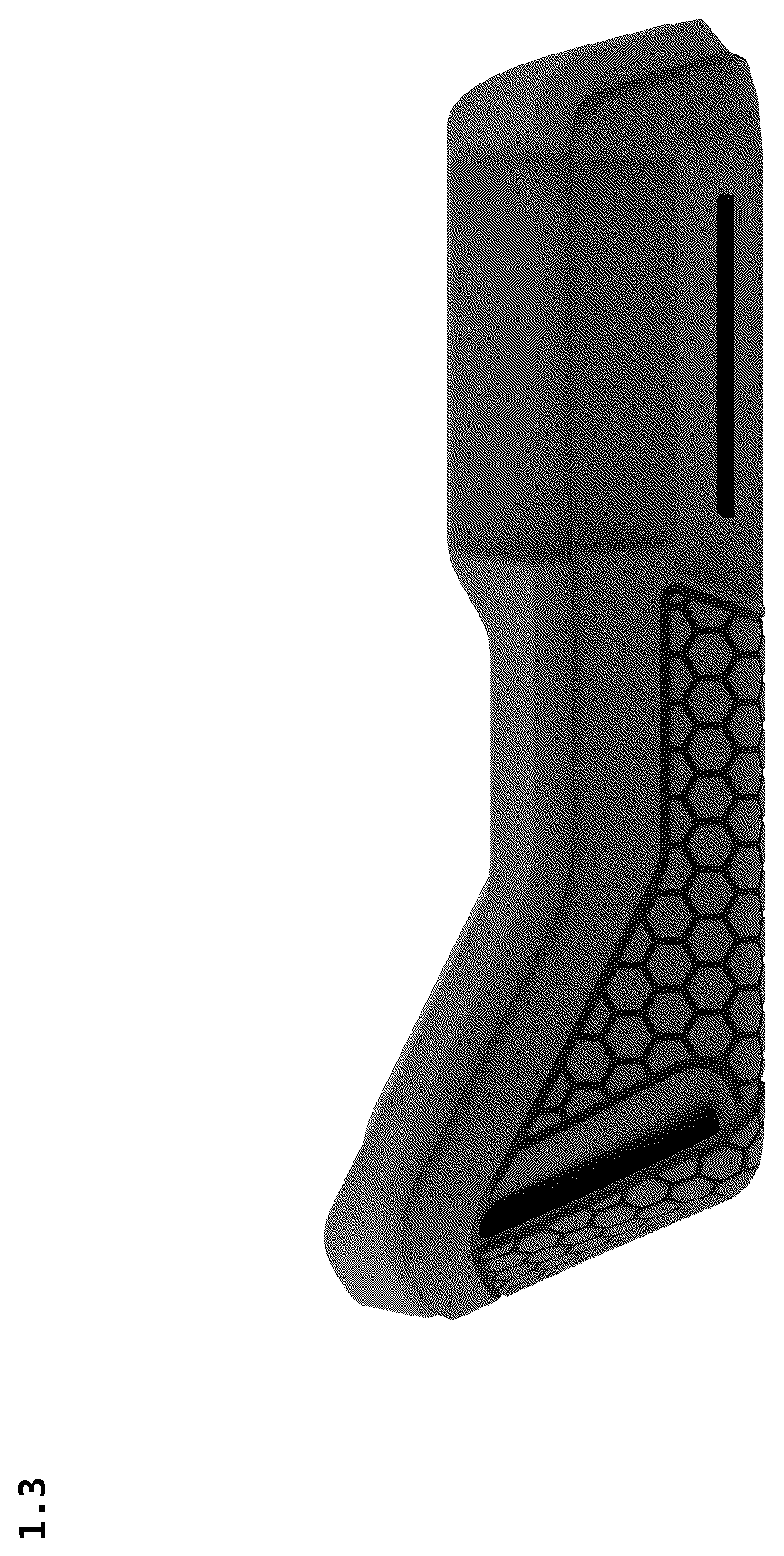 Patent USD1125707 Figure 3 – Knee pad
