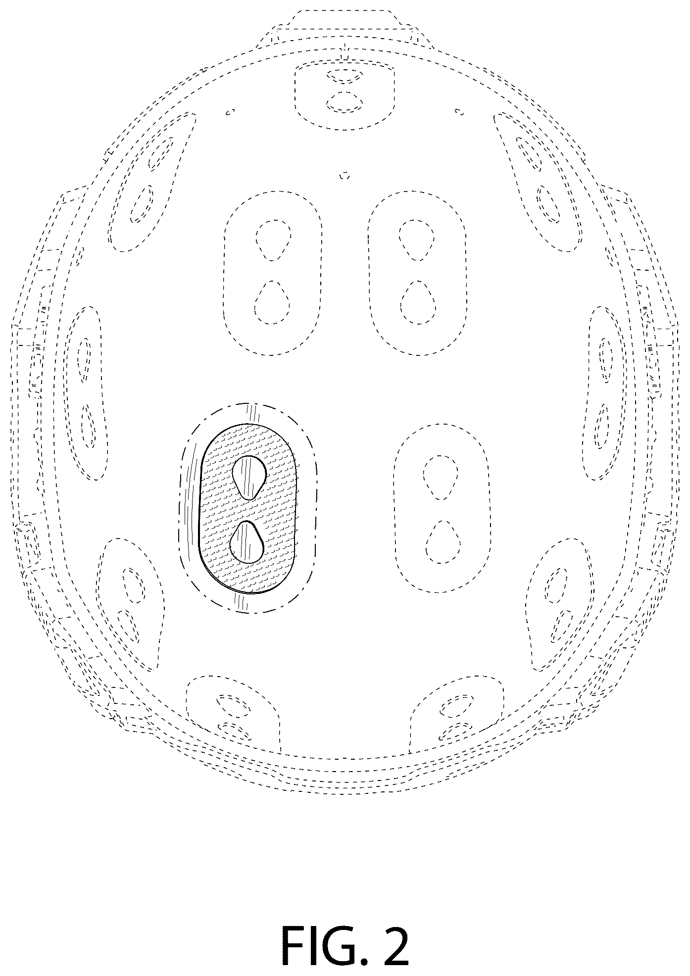 Patent USD1125708 Figure 2 – Helmet