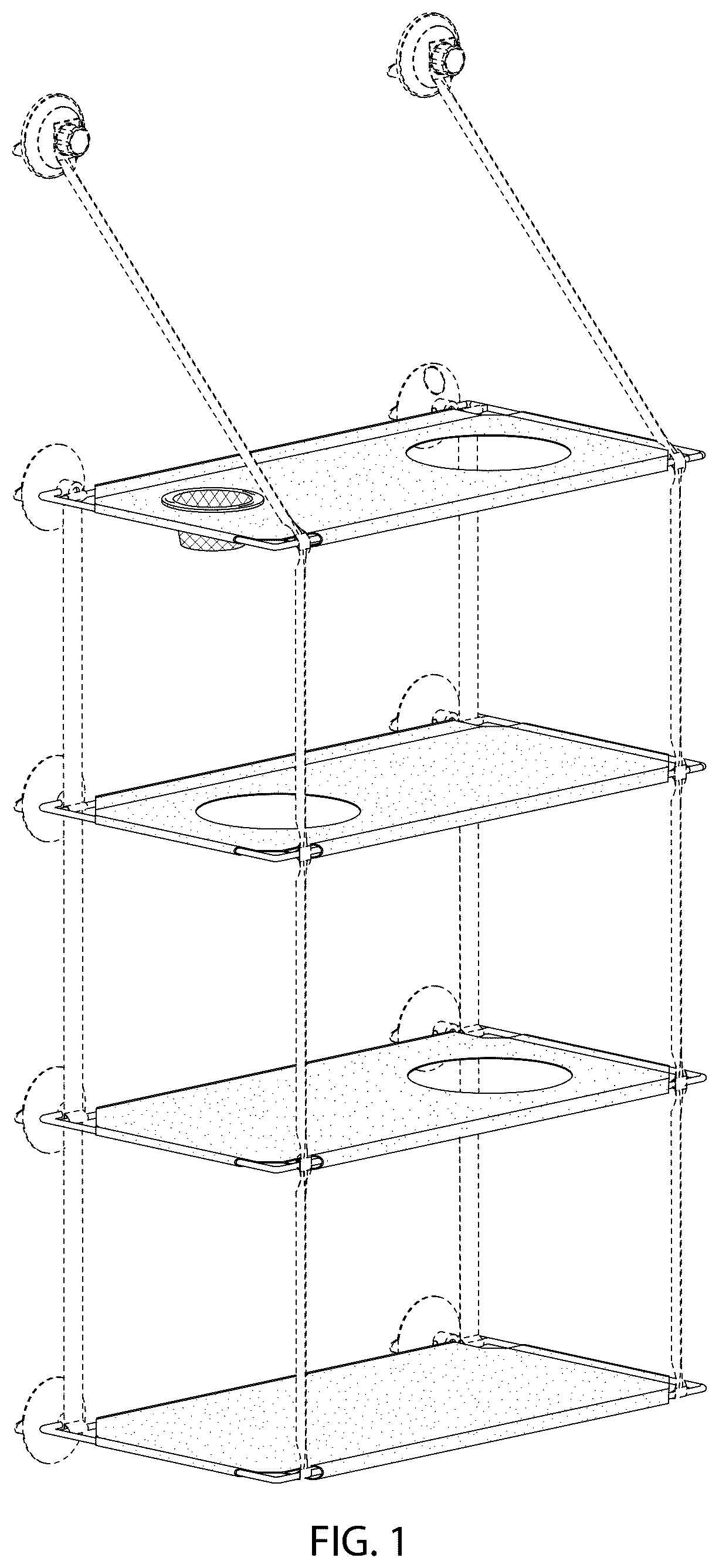 Patent USD1125711 — 4-tier pet lounger — Figure 1