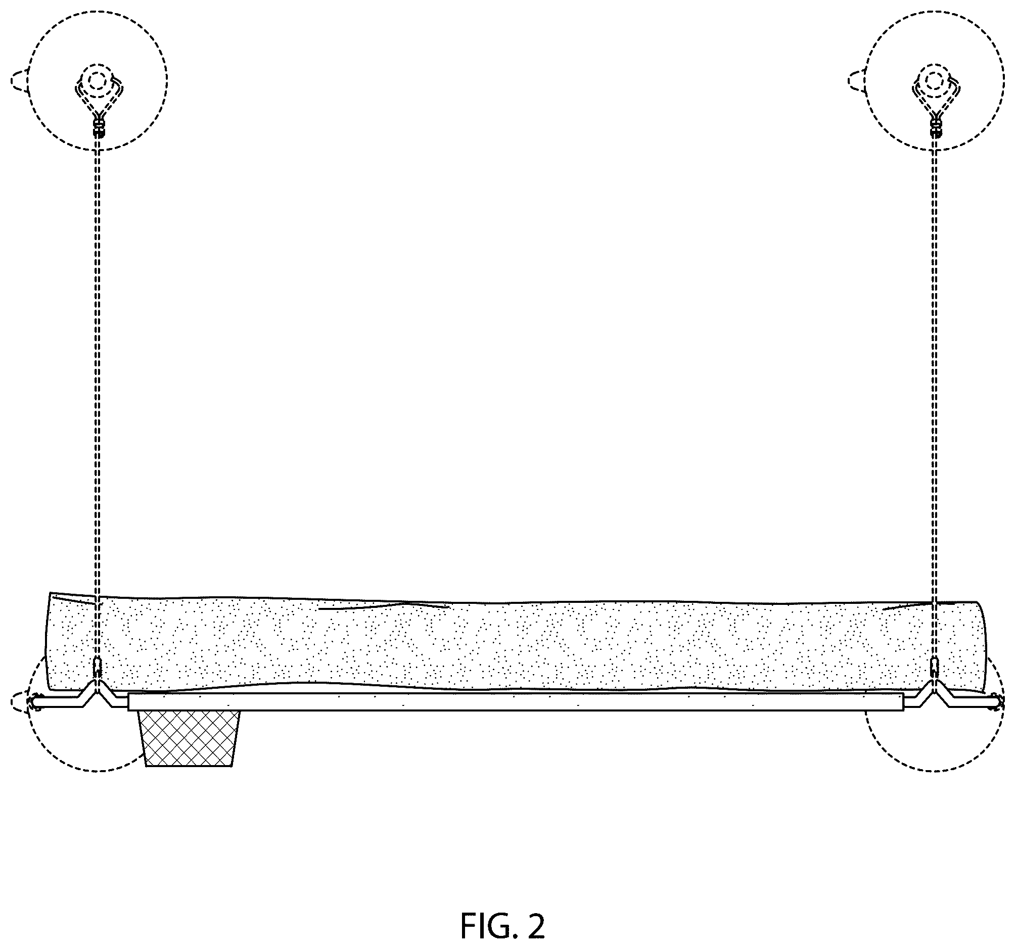 Patent USD1125712 Figure 2 – Pet lounger with bolster