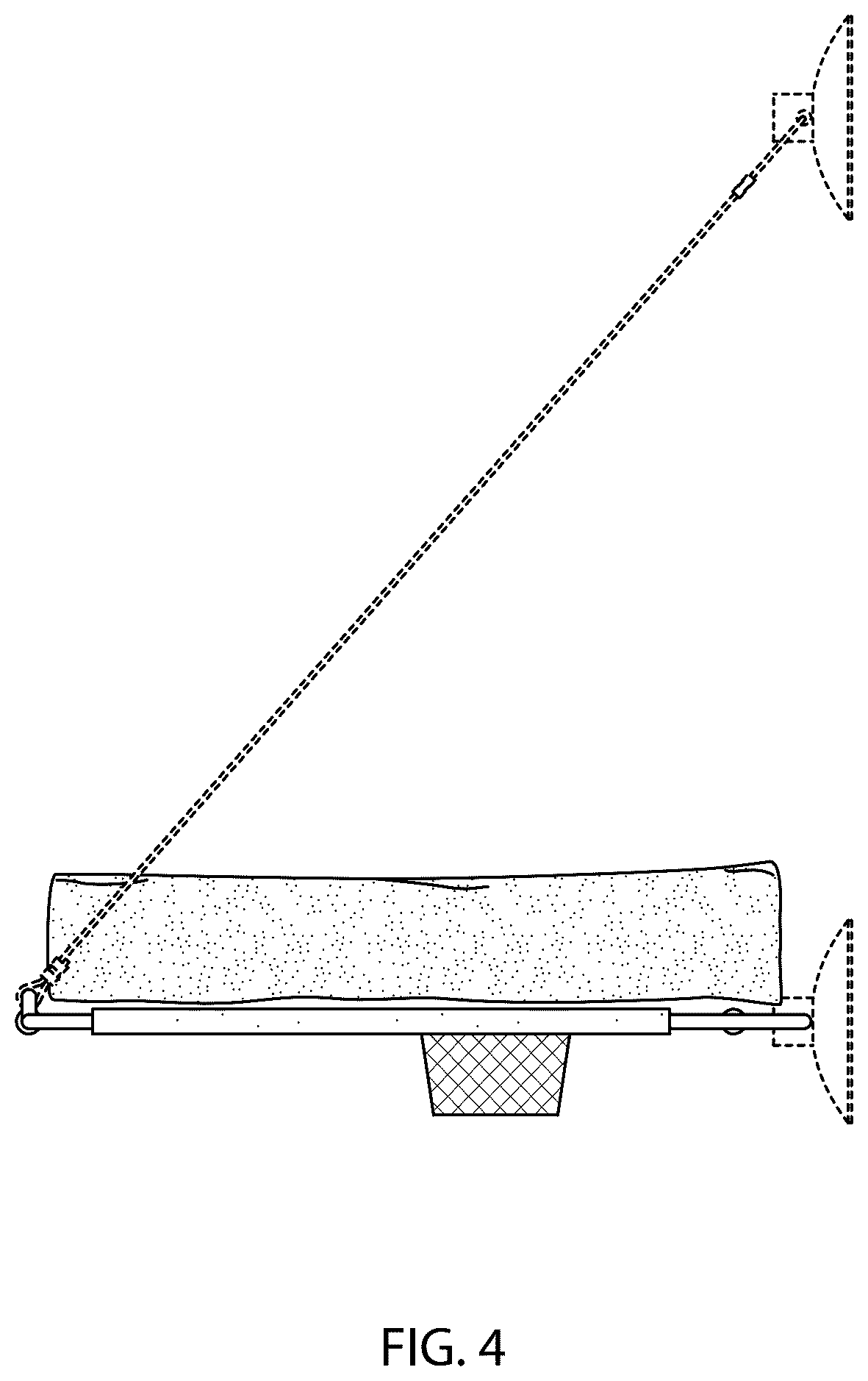 Patent USD1125712 Figure 4 – Pet lounger with bolster