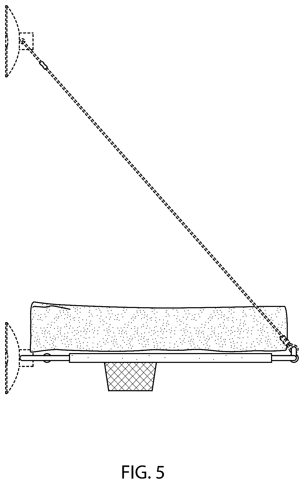 Patent USD1125712 Figure 5 – Pet lounger with bolster