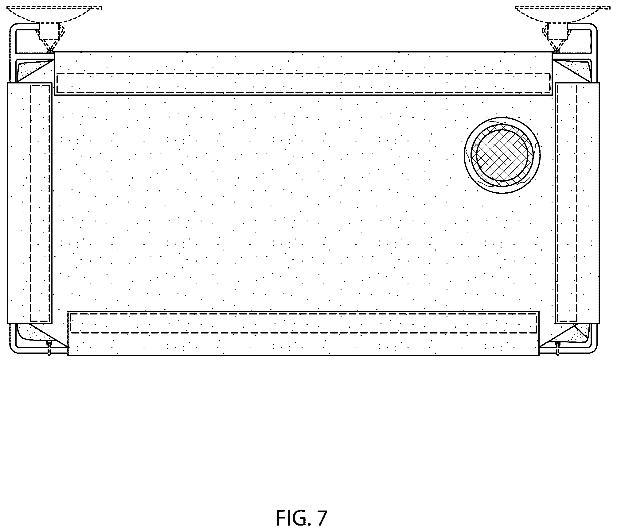 Patent USD1125712 Figure 7 – Pet lounger with bolster