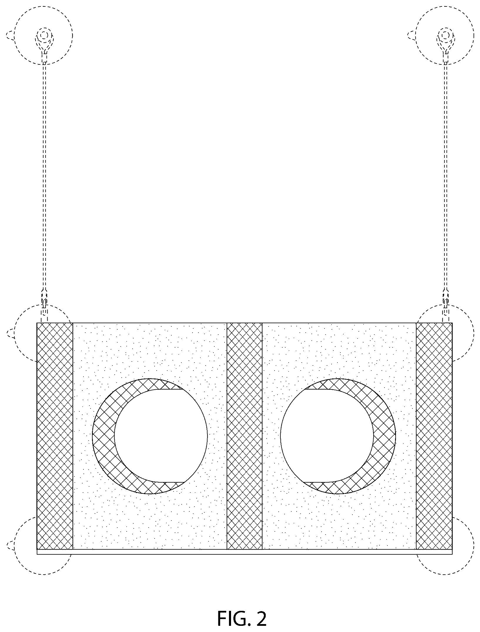 Patent USD1125713 Figure 2 – Pet lounger with enclosure and shelf