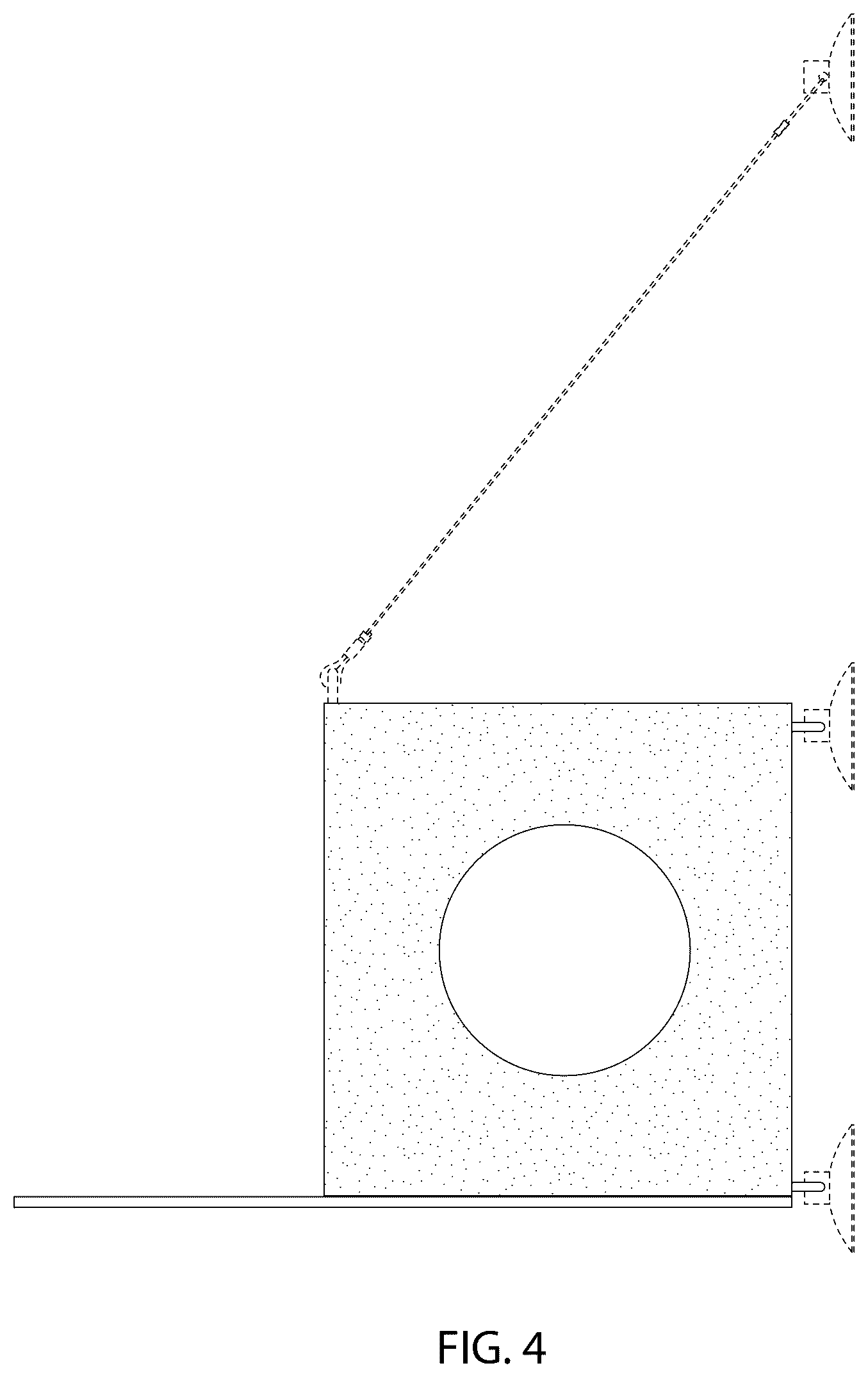 Patent USD1125713 Figure 4 – Pet lounger with enclosure and shelf