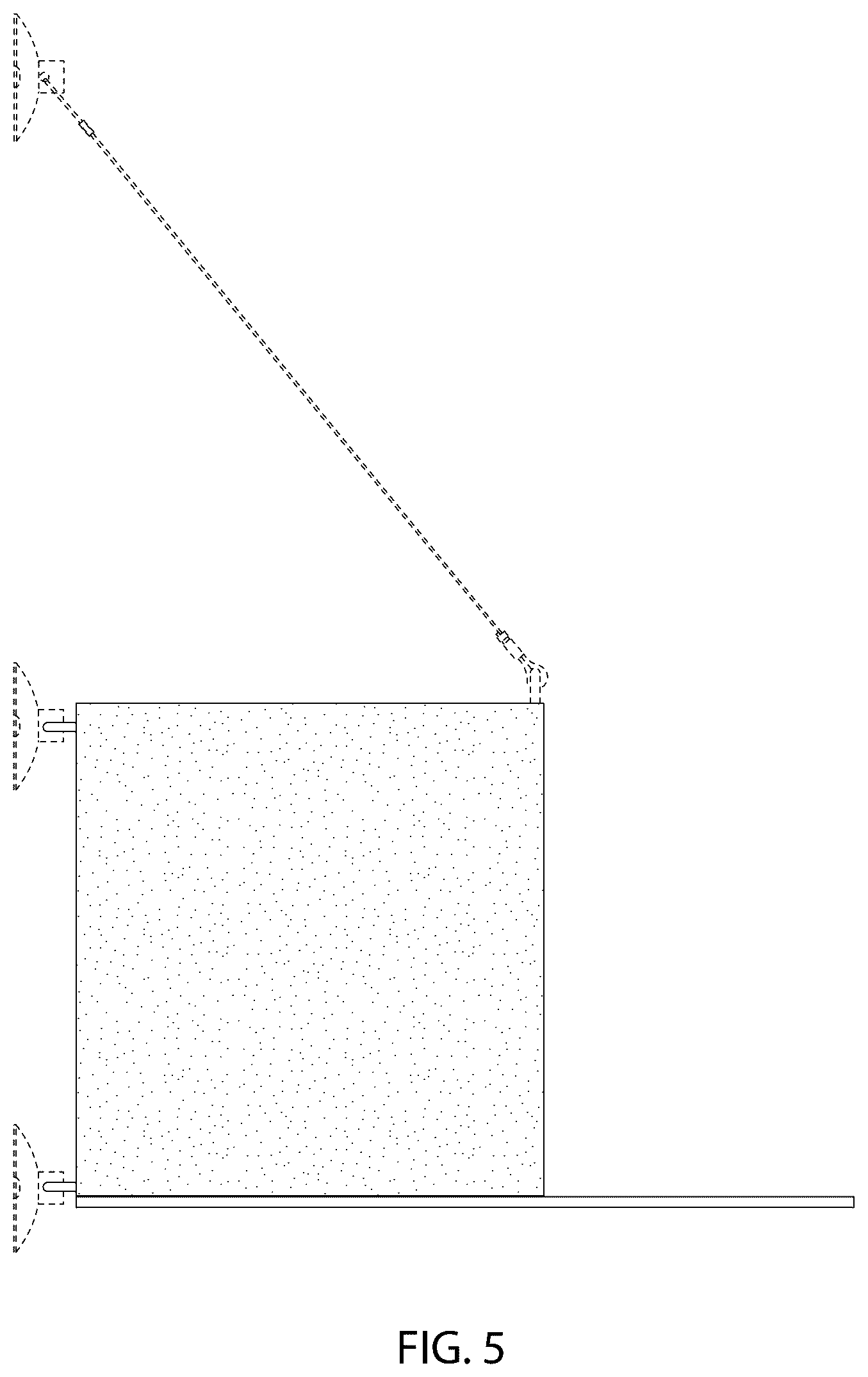 Patent USD1125713 Figure 5 – Pet lounger with enclosure and shelf