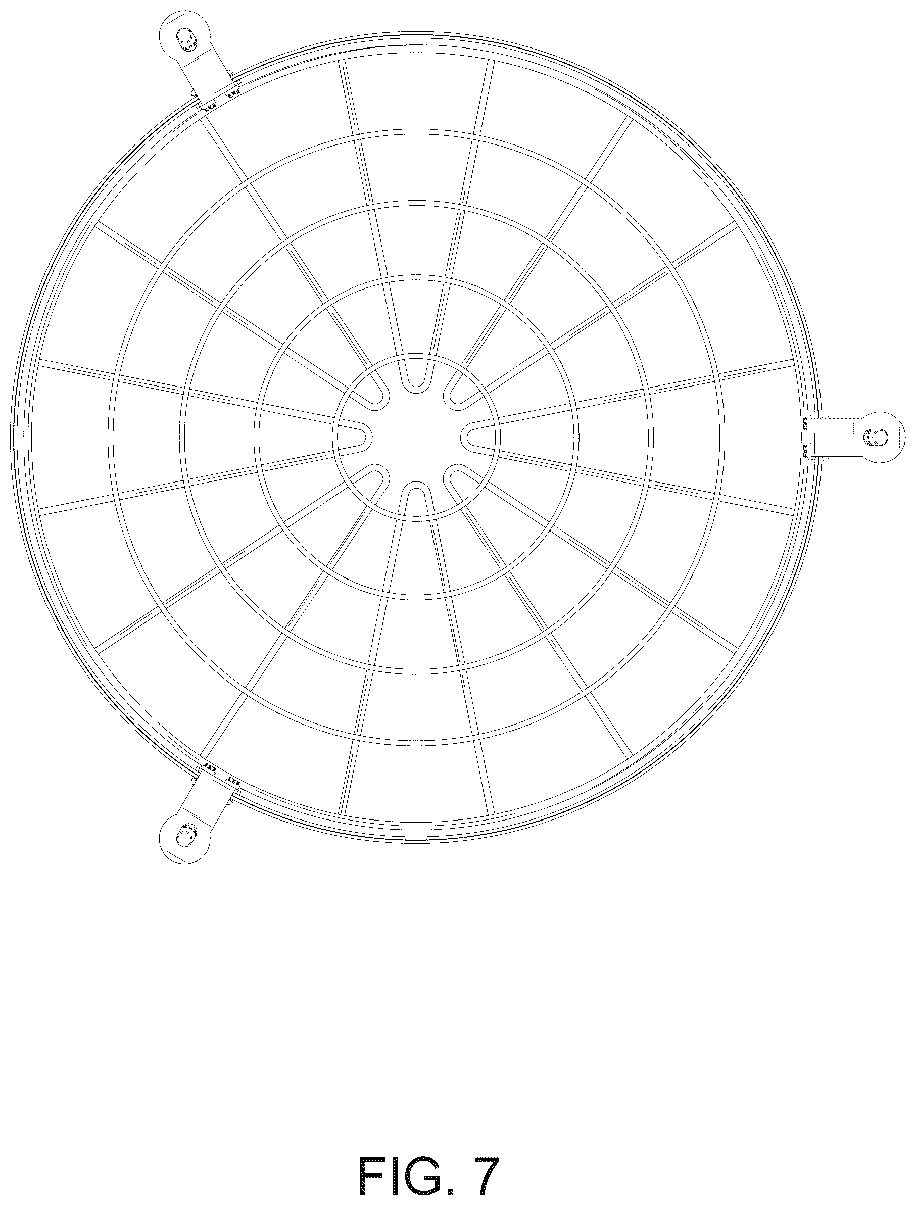 Patent USD1125714 Figure 7 – Feeder protective cover