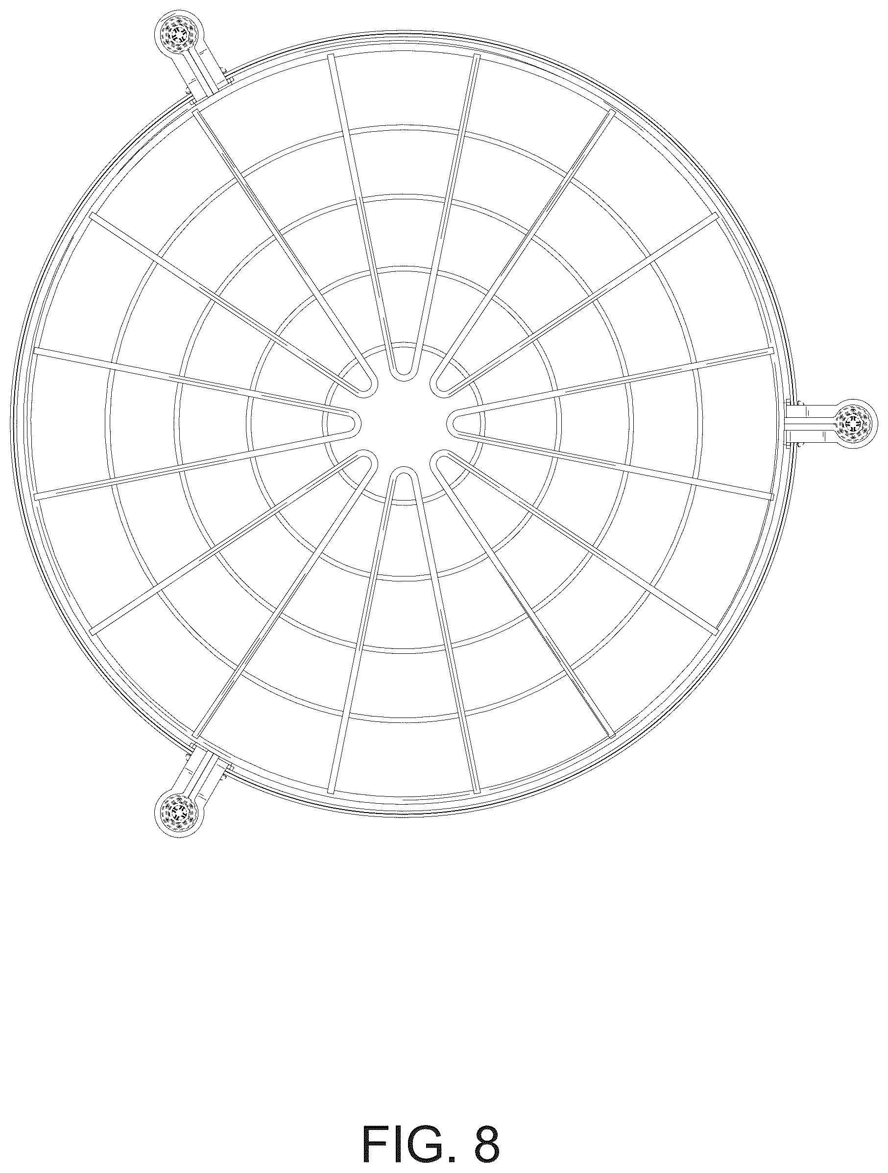 Patent USD1125714 Figure 8 – Feeder protective cover