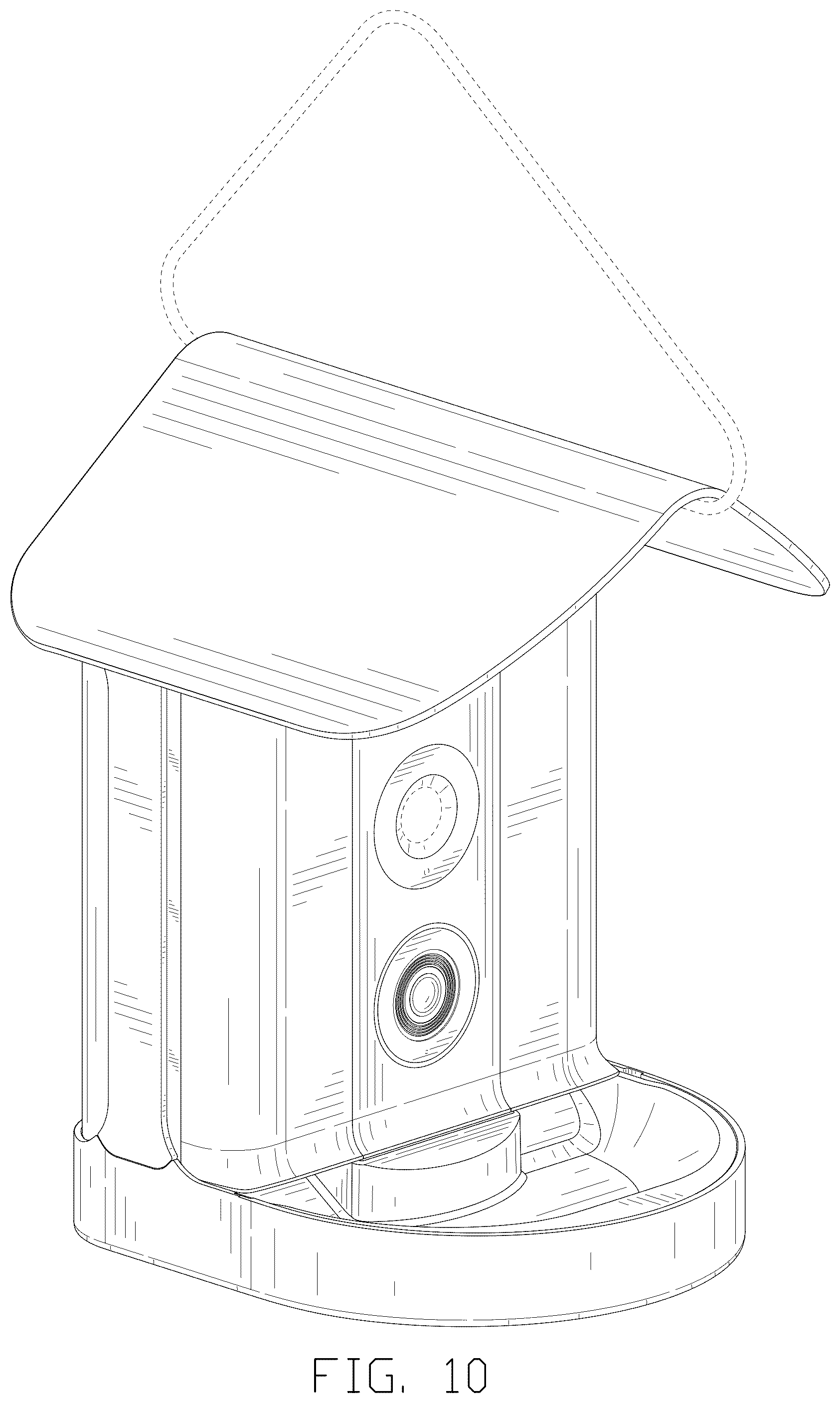 Patent USD1125715 Figure 10 – Bird feeder