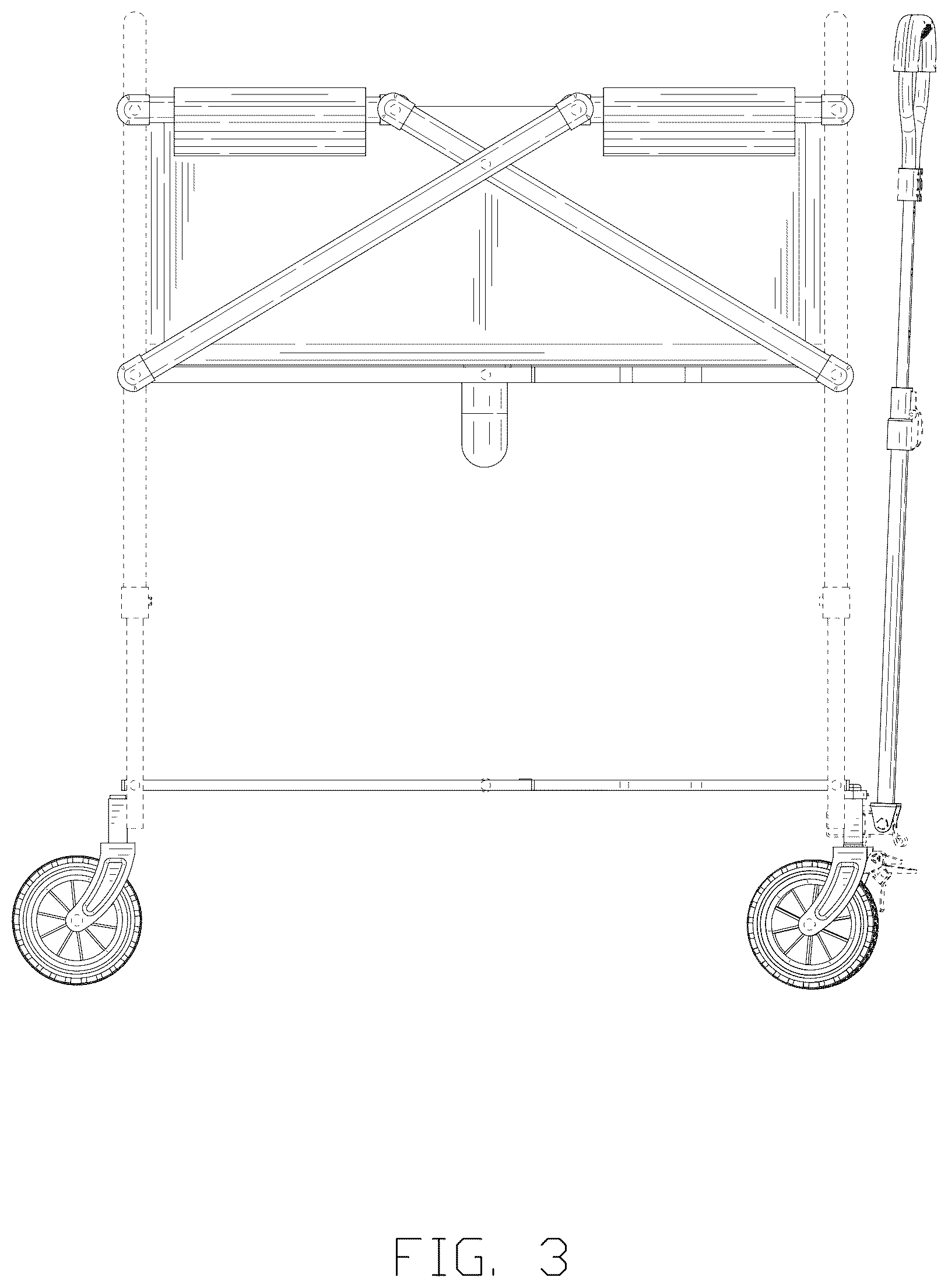 Patent USD1125723 Figure 3 – Pet cleaning cart