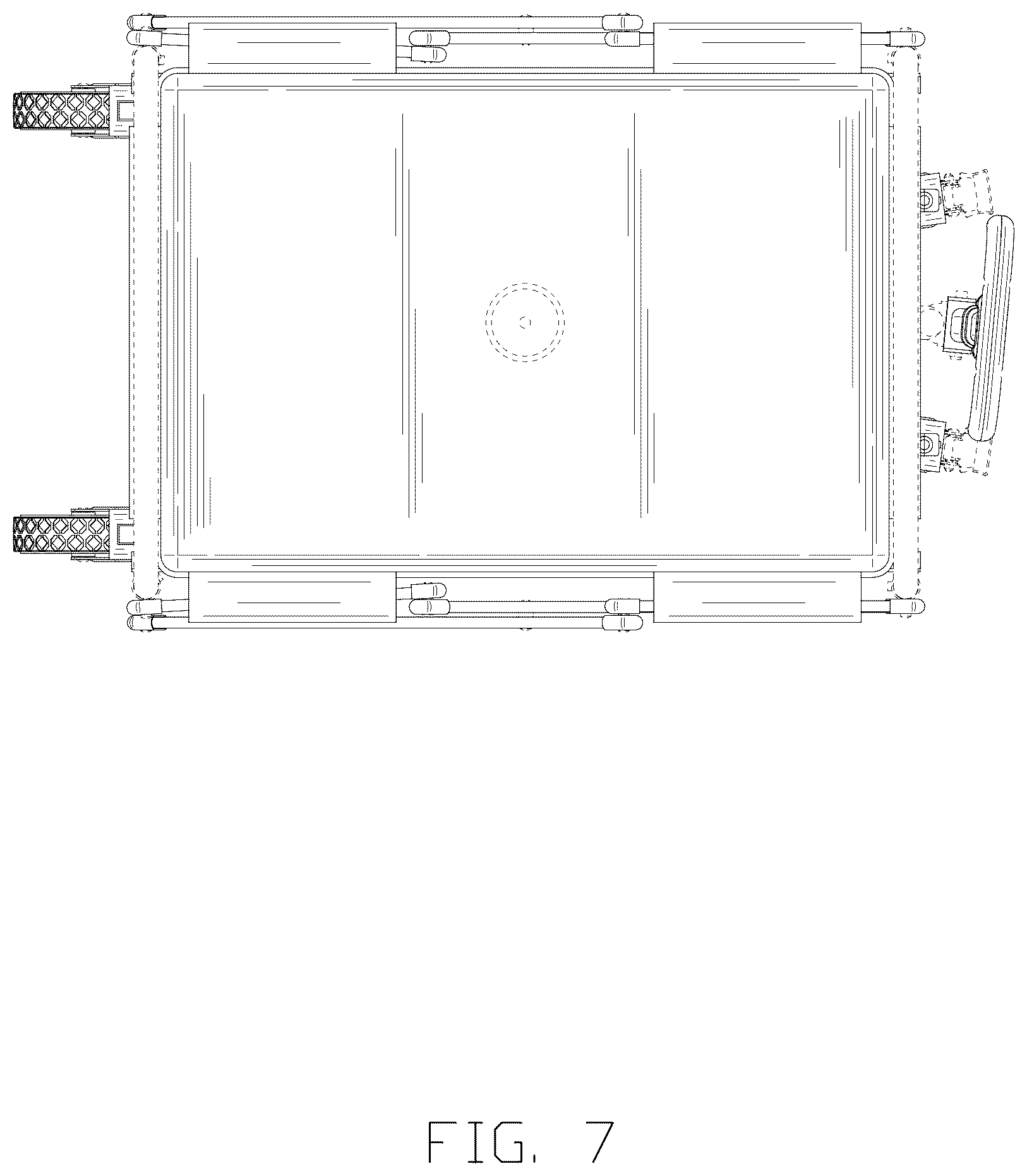 Patent USD1125723 Figure 7 – Pet cleaning cart