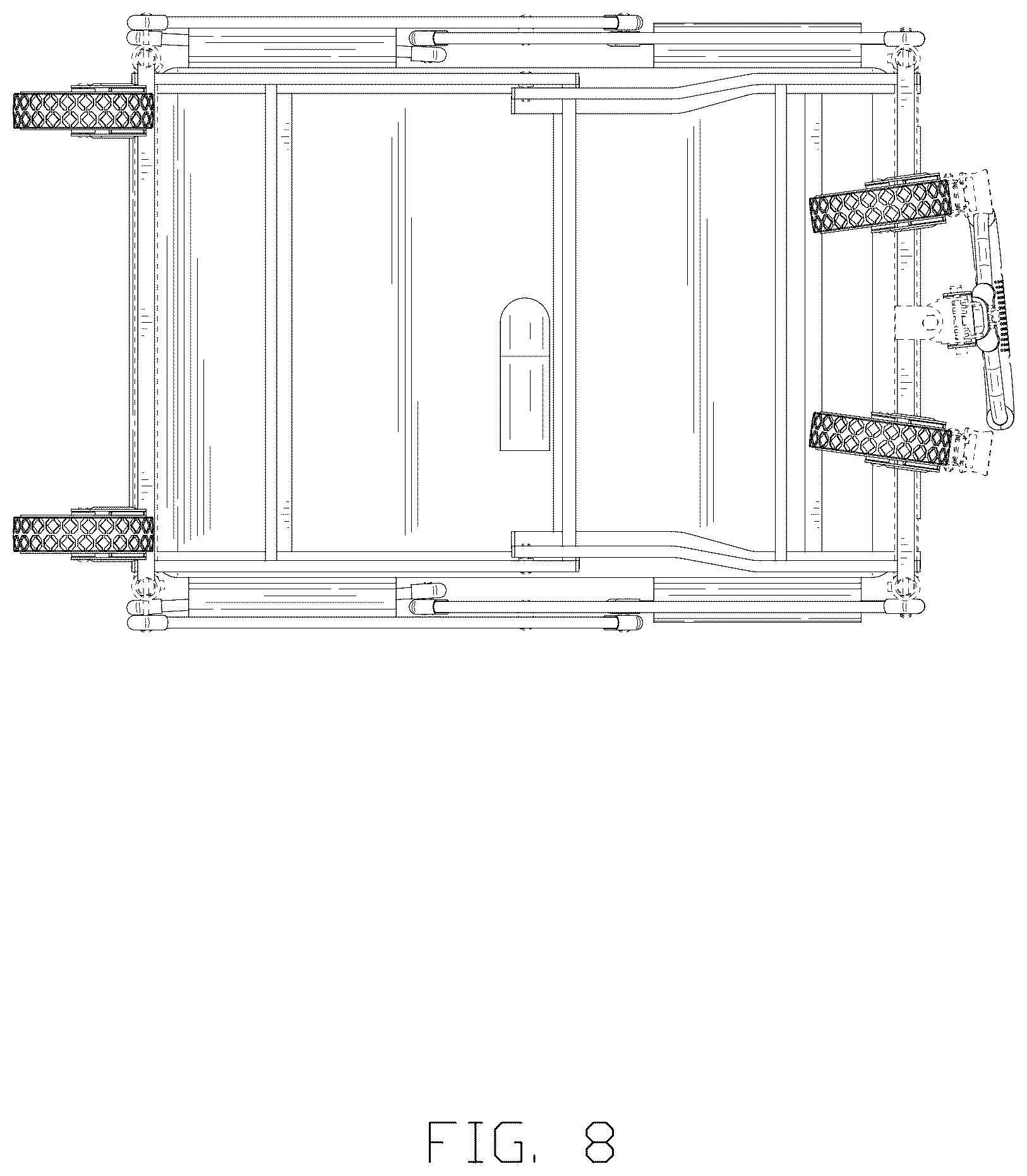 Patent USD1125723 Figure 8 – Pet cleaning cart